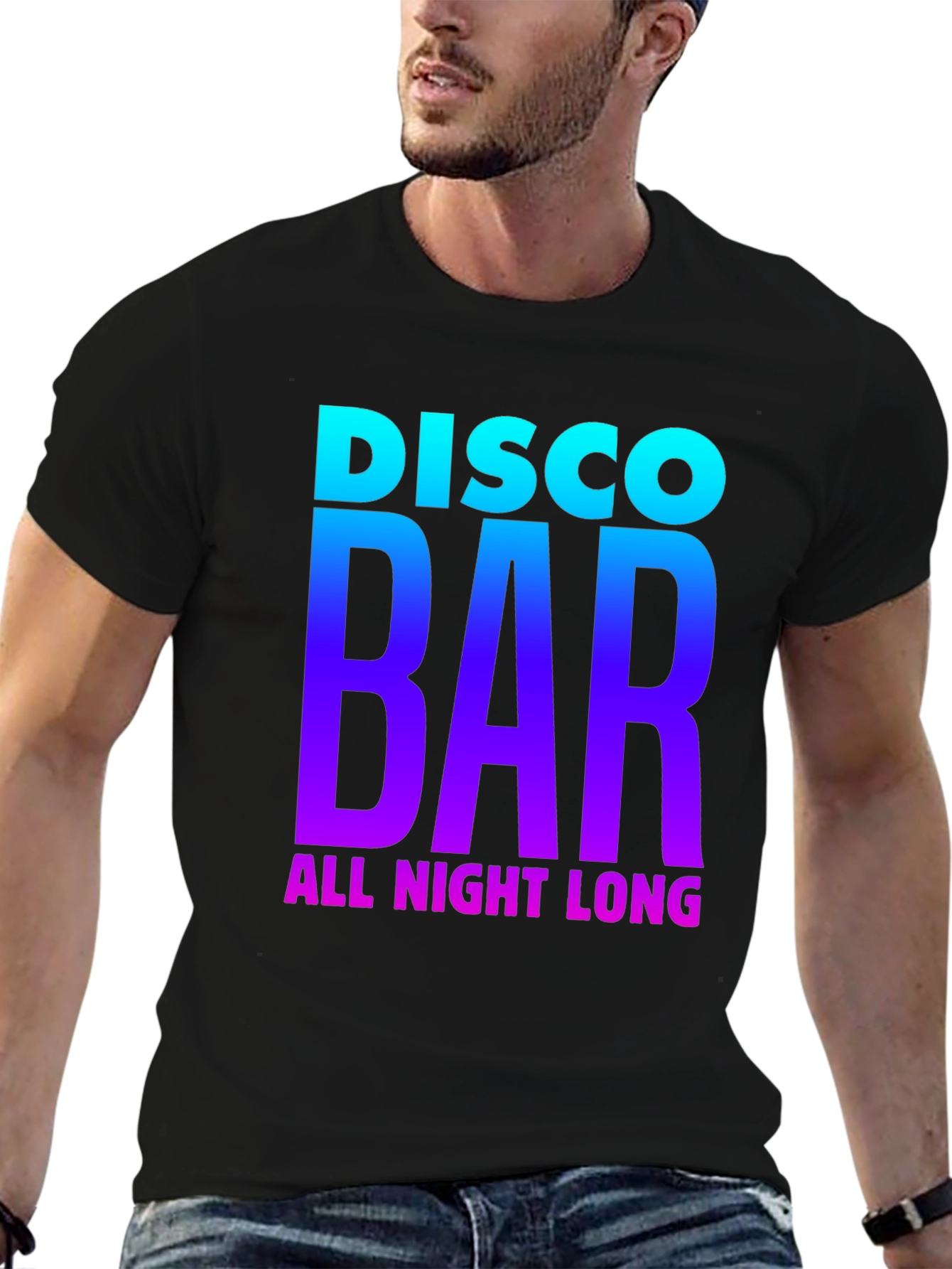 Disco Bar All Night Long Graphic Tee