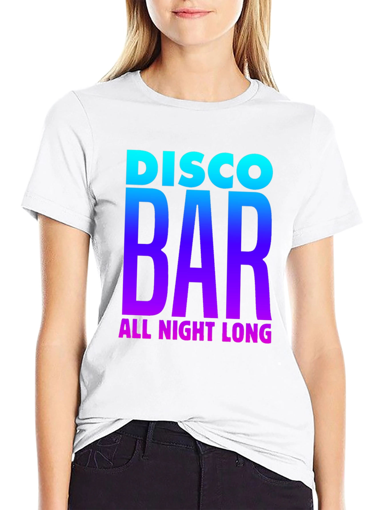 Disco Bar All Night Long Graphic Tee