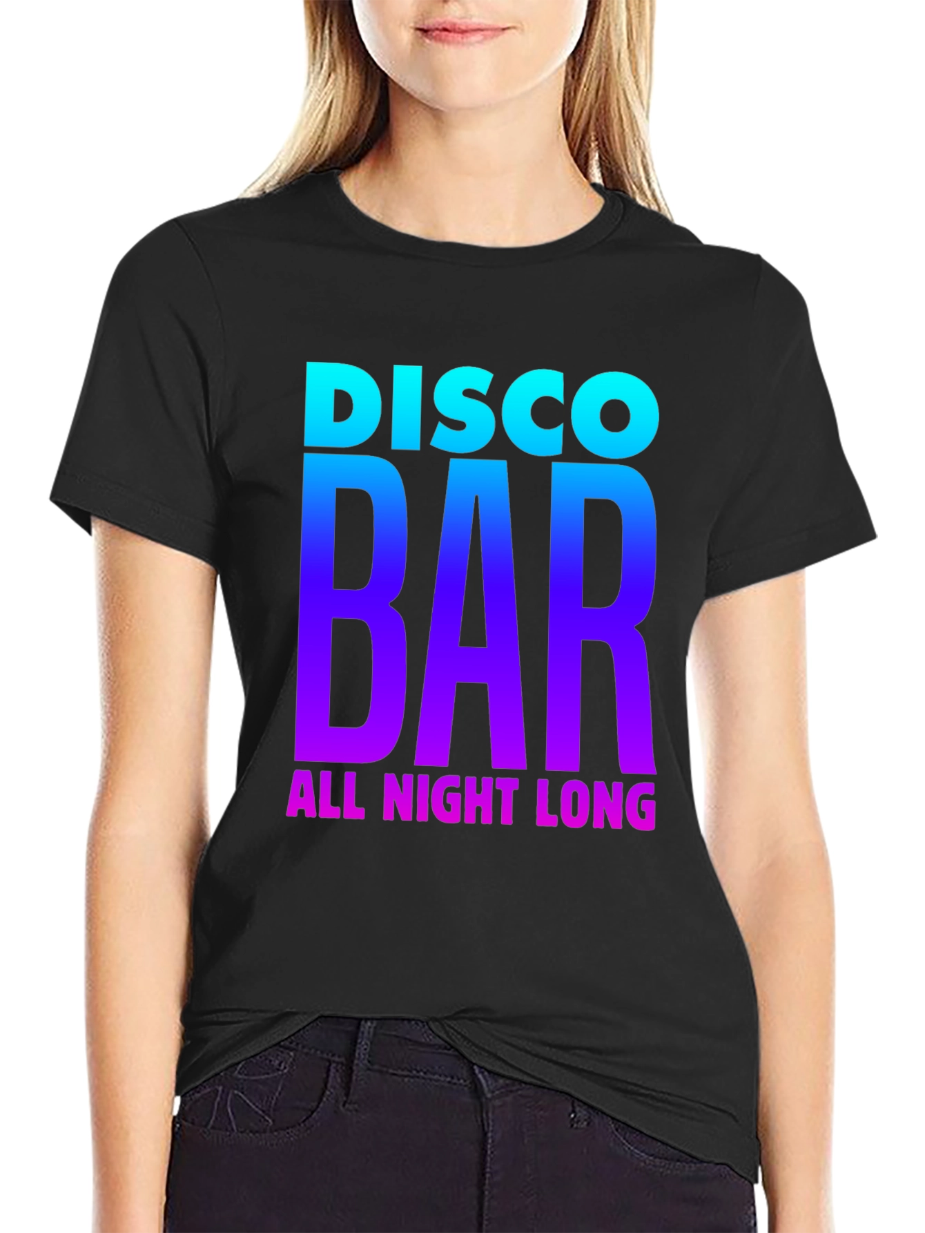 Disco Bar All Night Long Graphic Tee