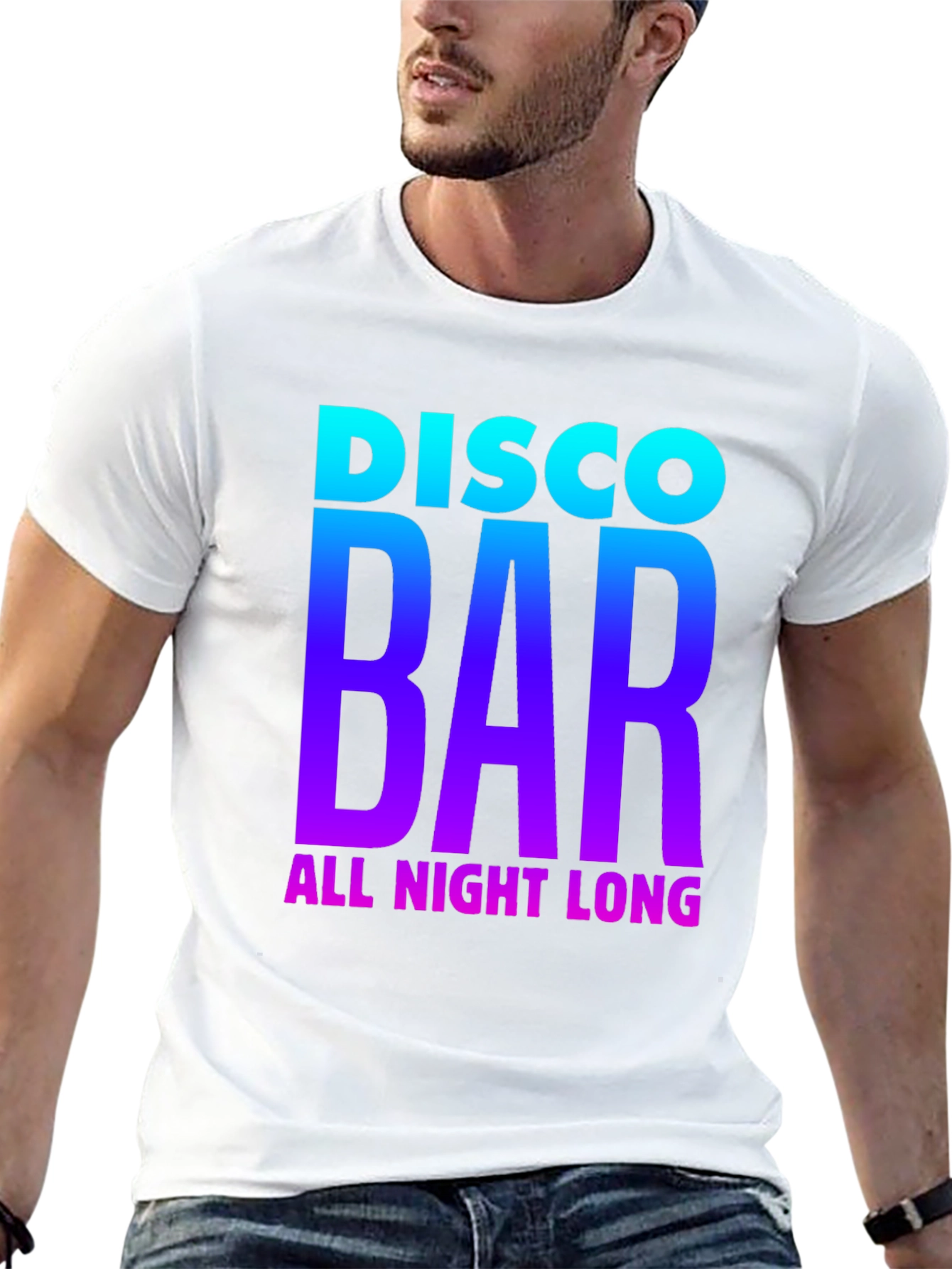 Disco Bar All Night Long Graphic Tee
