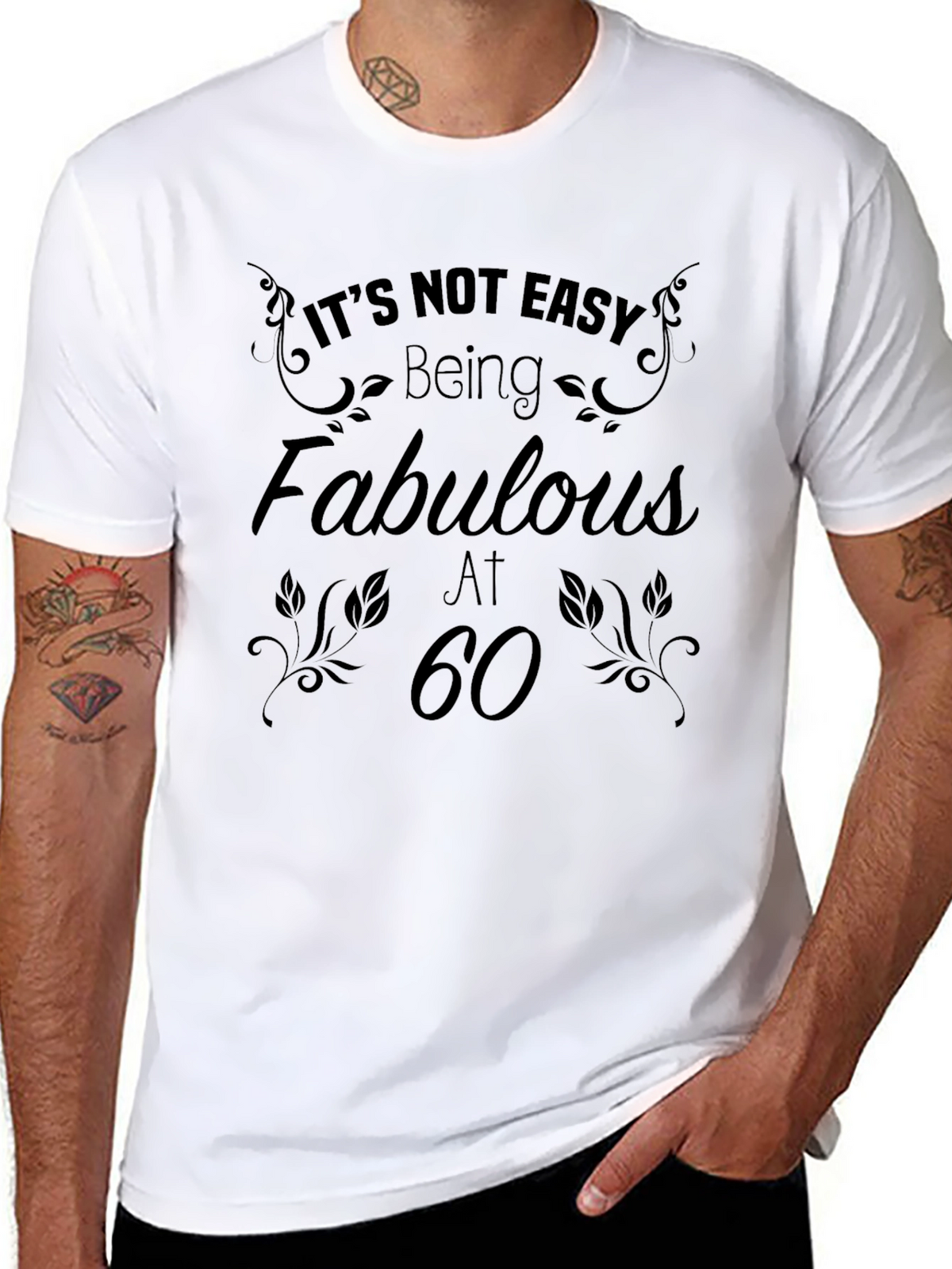 Fabulous at 60 Black Graphic Tee