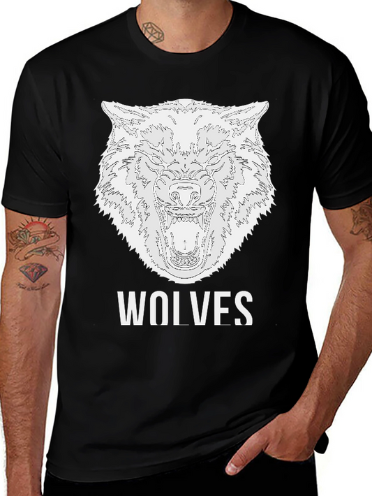Wolves Graphic T-Shirt - Bold Animal Print Tee