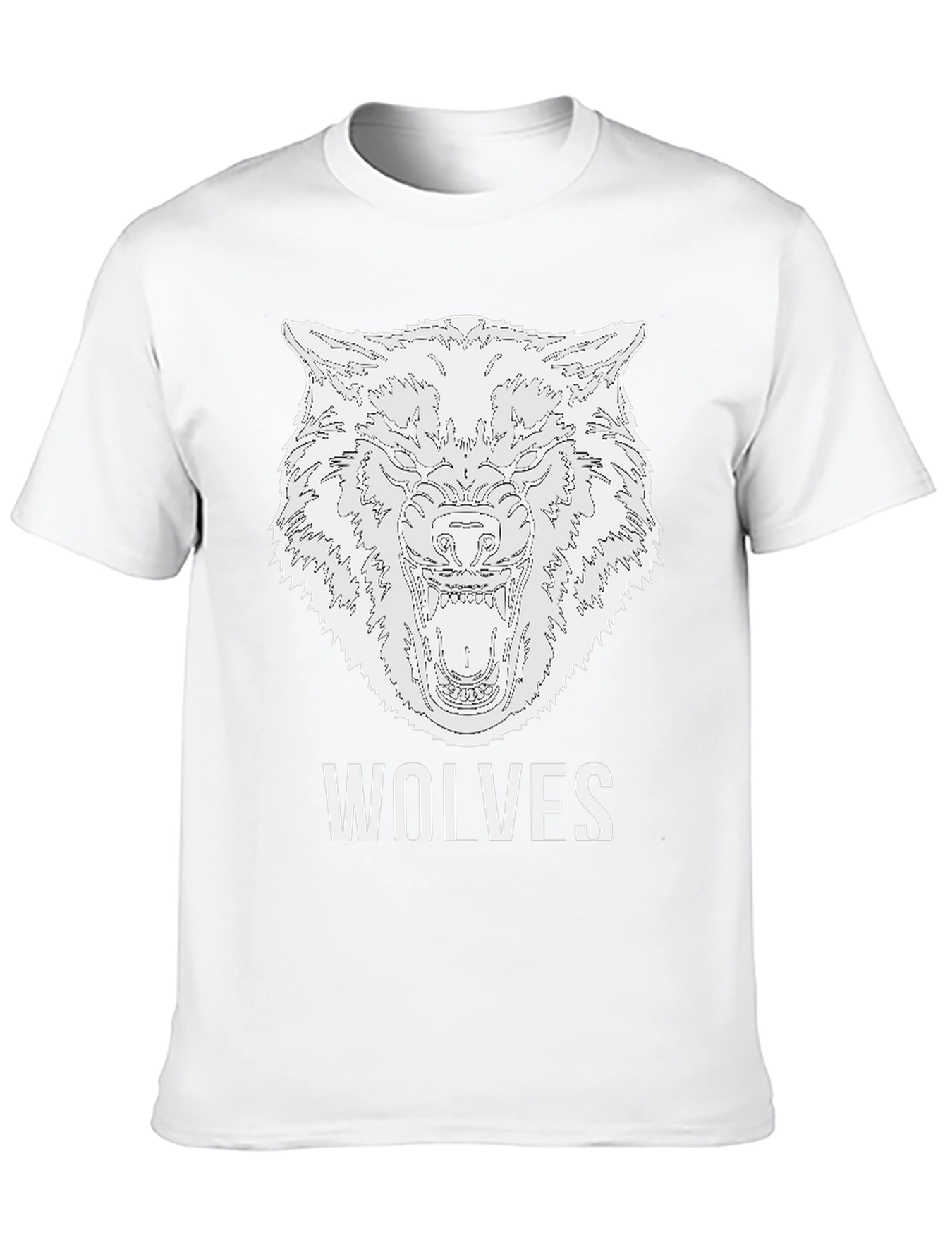 Wolves Graphic T-Shirt - Bold Animal Print Tee