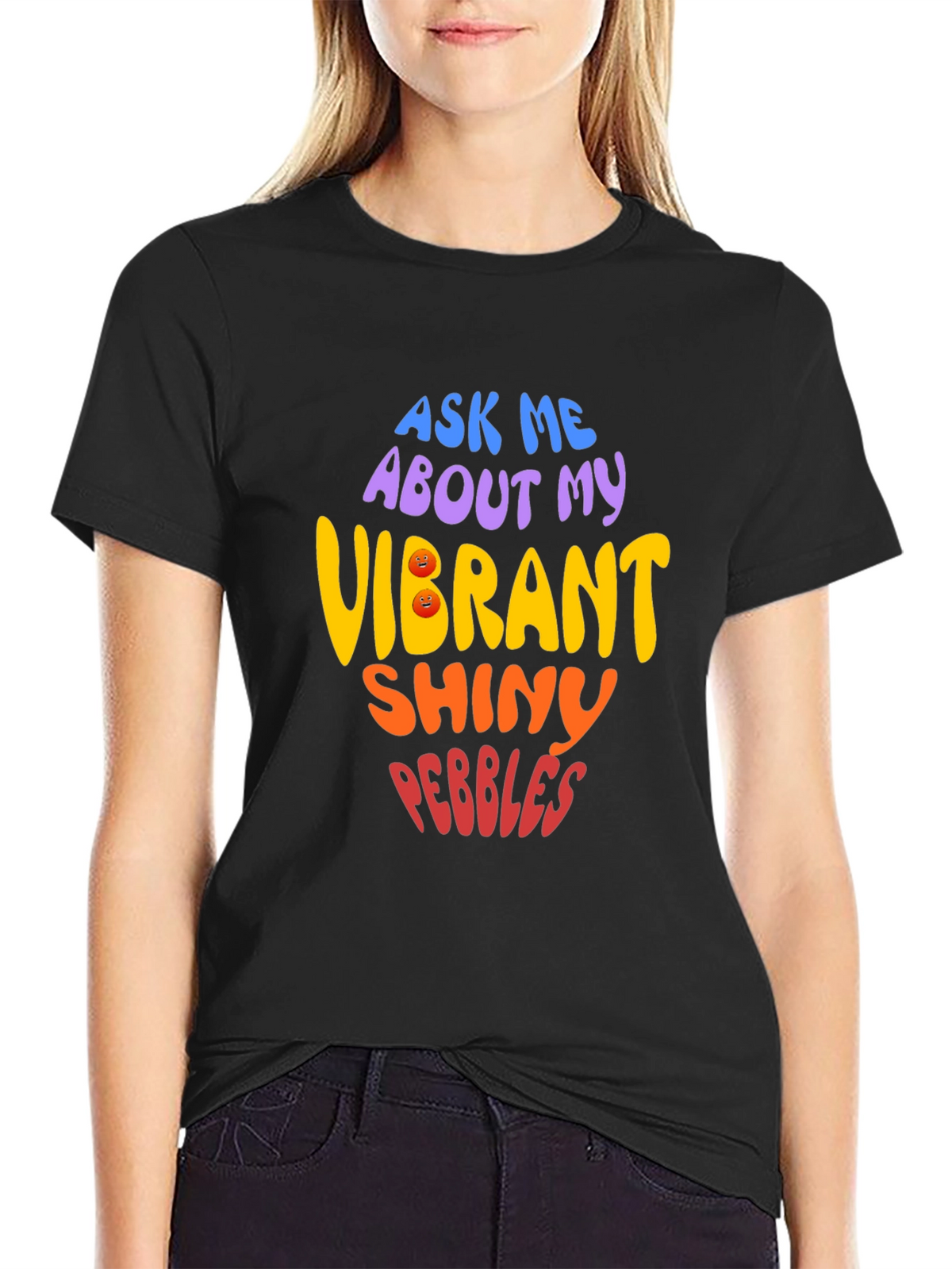 Vibrant Shiny Pebbles Graphic Tee