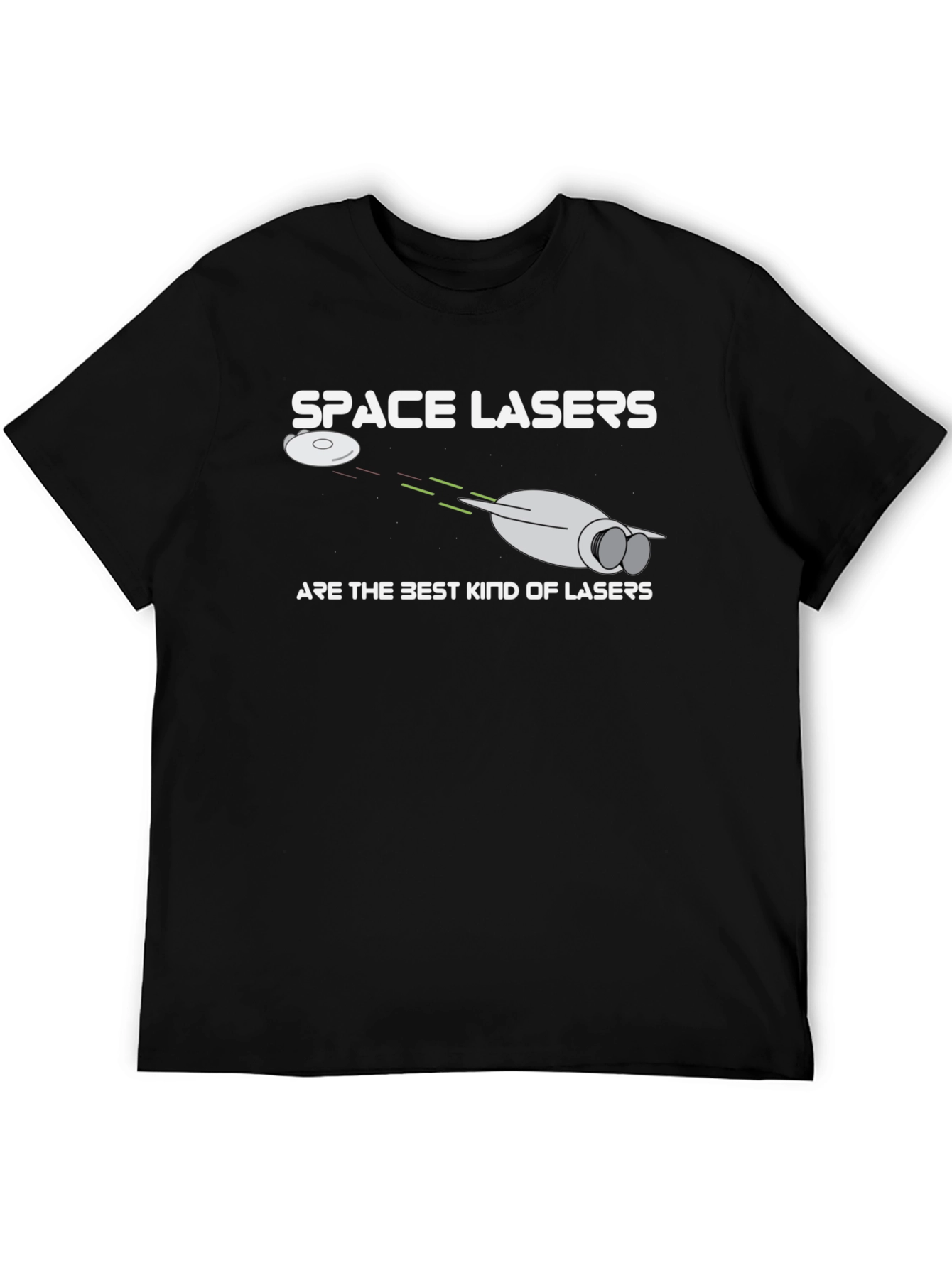 Space Lasers T-Shirt - Sci-Fi Humor Tee