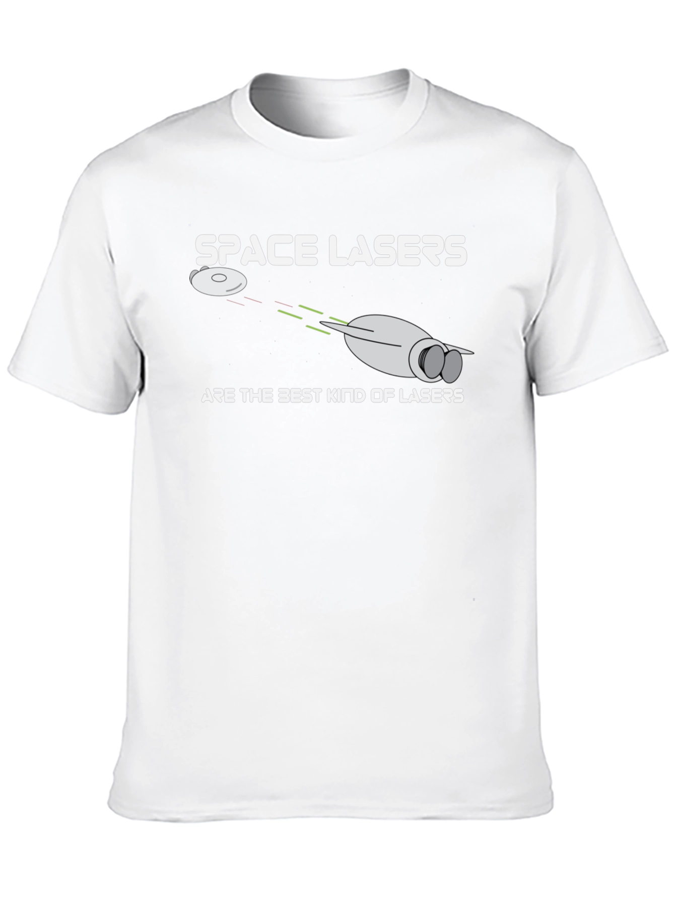 Space Lasers T-Shirt - Sci-Fi Humor Tee