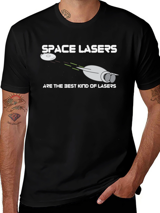 Space Lasers T-Shirt - Sci-Fi Humor Tee