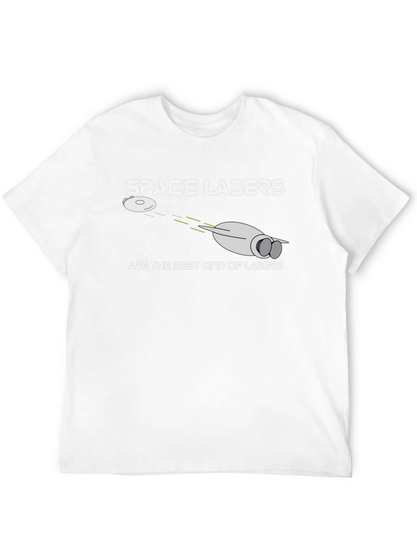 Space Lasers T-Shirt - Sci-Fi Humor Tee