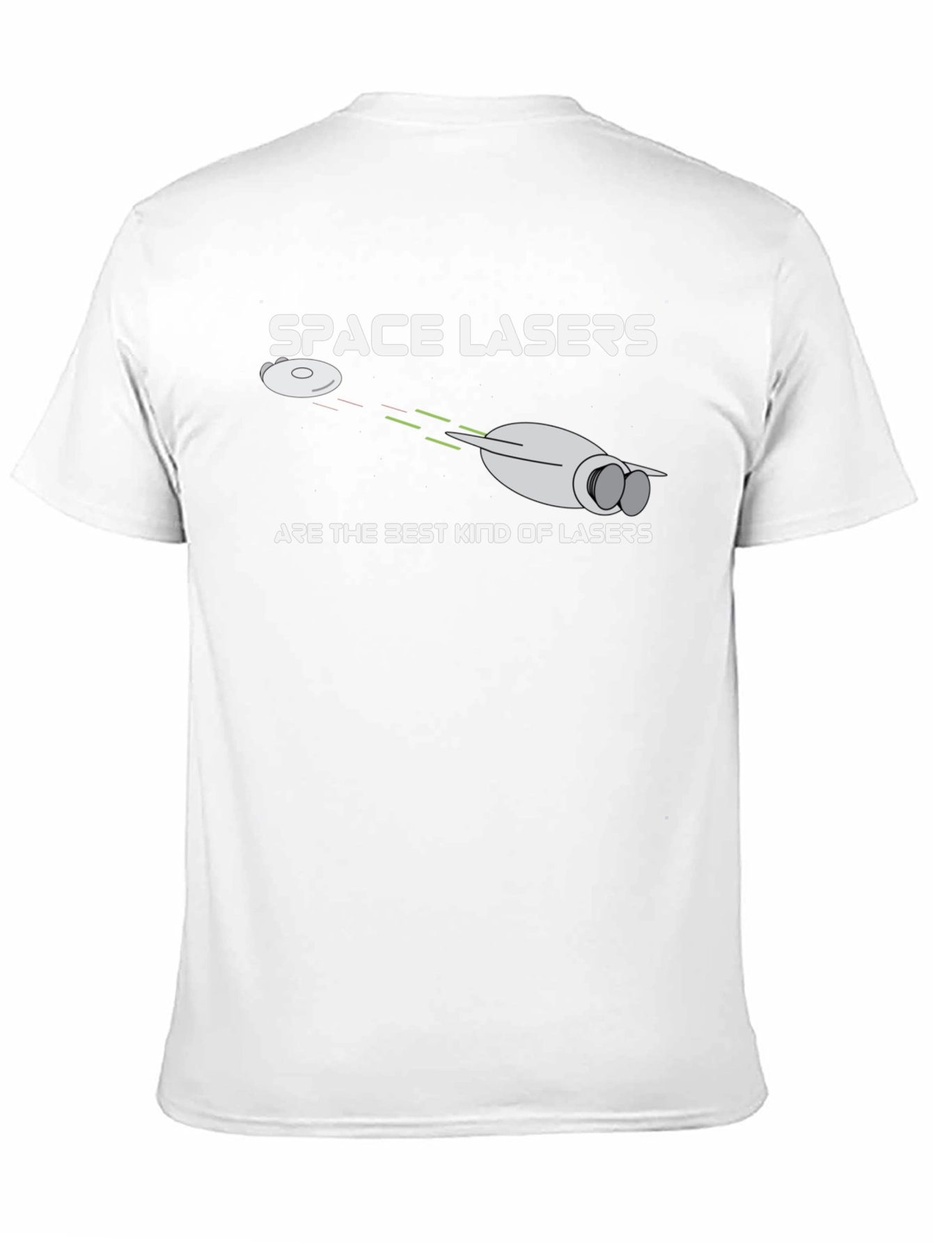 Space Lasers T-Shirt - Sci-Fi Humor Tee