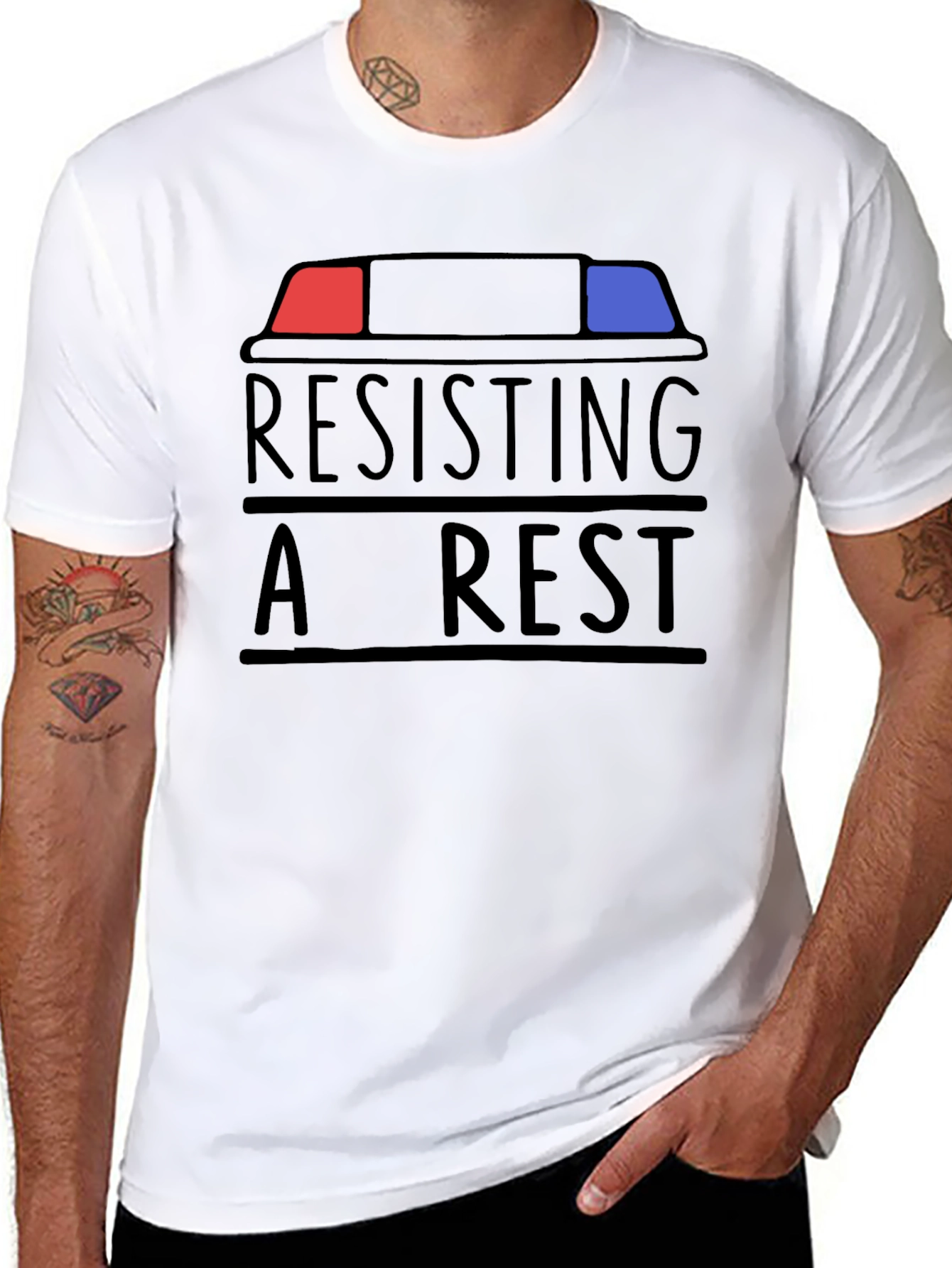 Resisting Arrest T-Shirt - Funny Slogan Tee