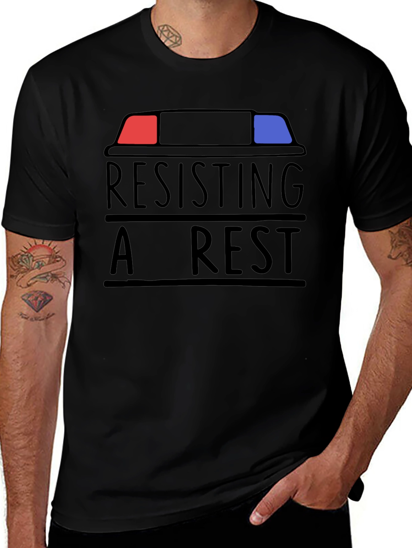 Resisting Arrest T-Shirt - Funny Slogan Tee