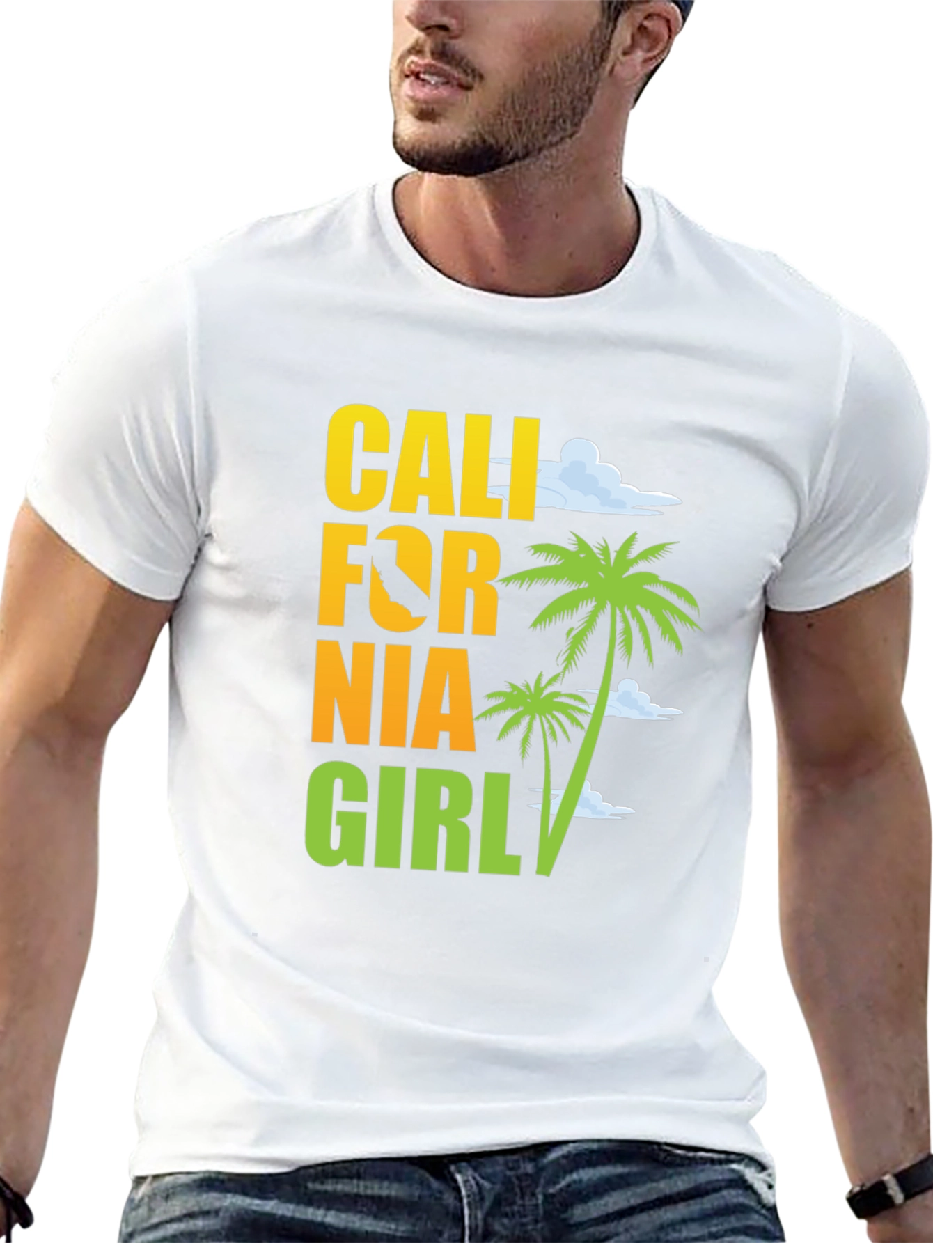 California Girl Graphic Tee - Beach Vibes T-Shirt