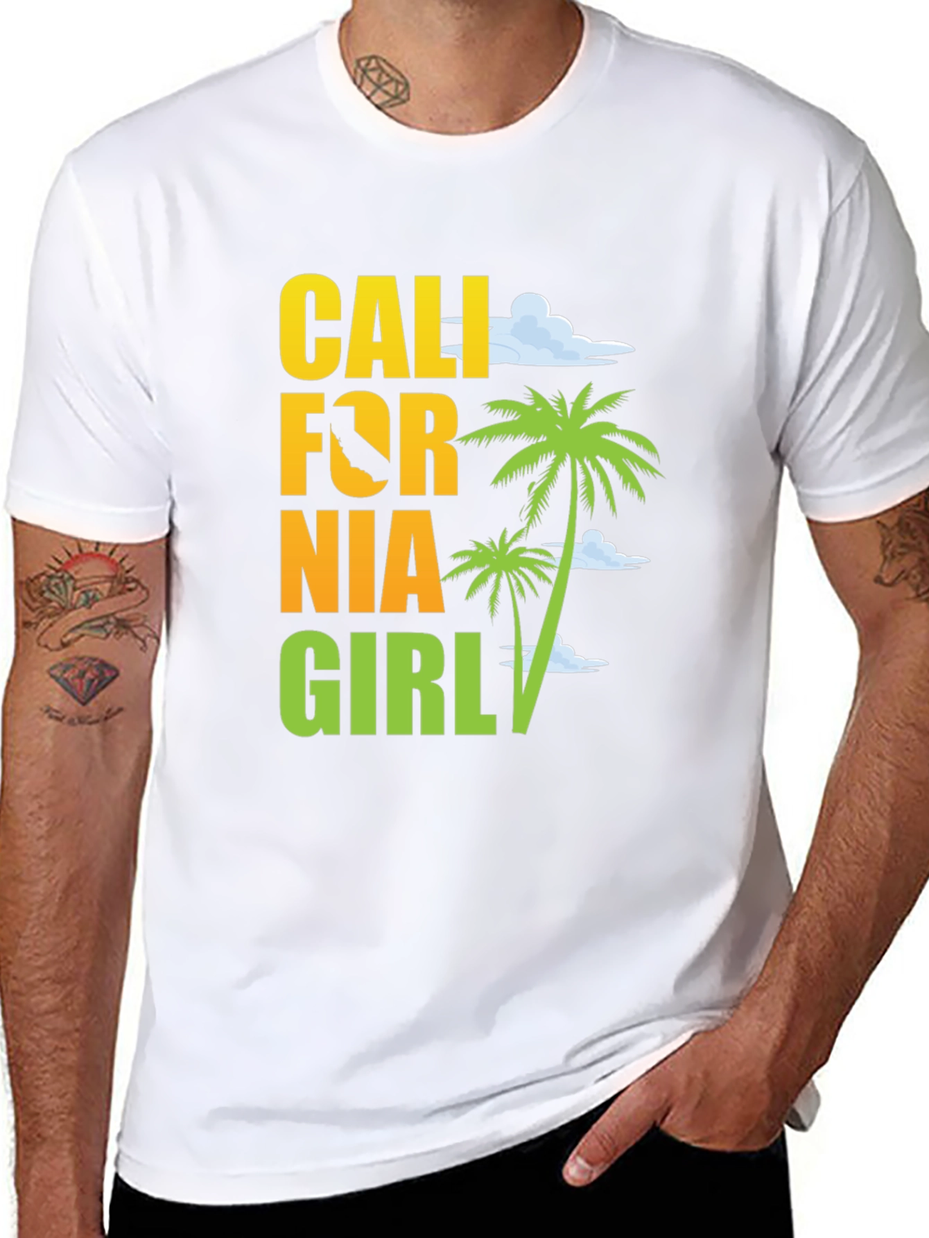 California Girl Graphic Tee - Beach Vibes T-Shirt
