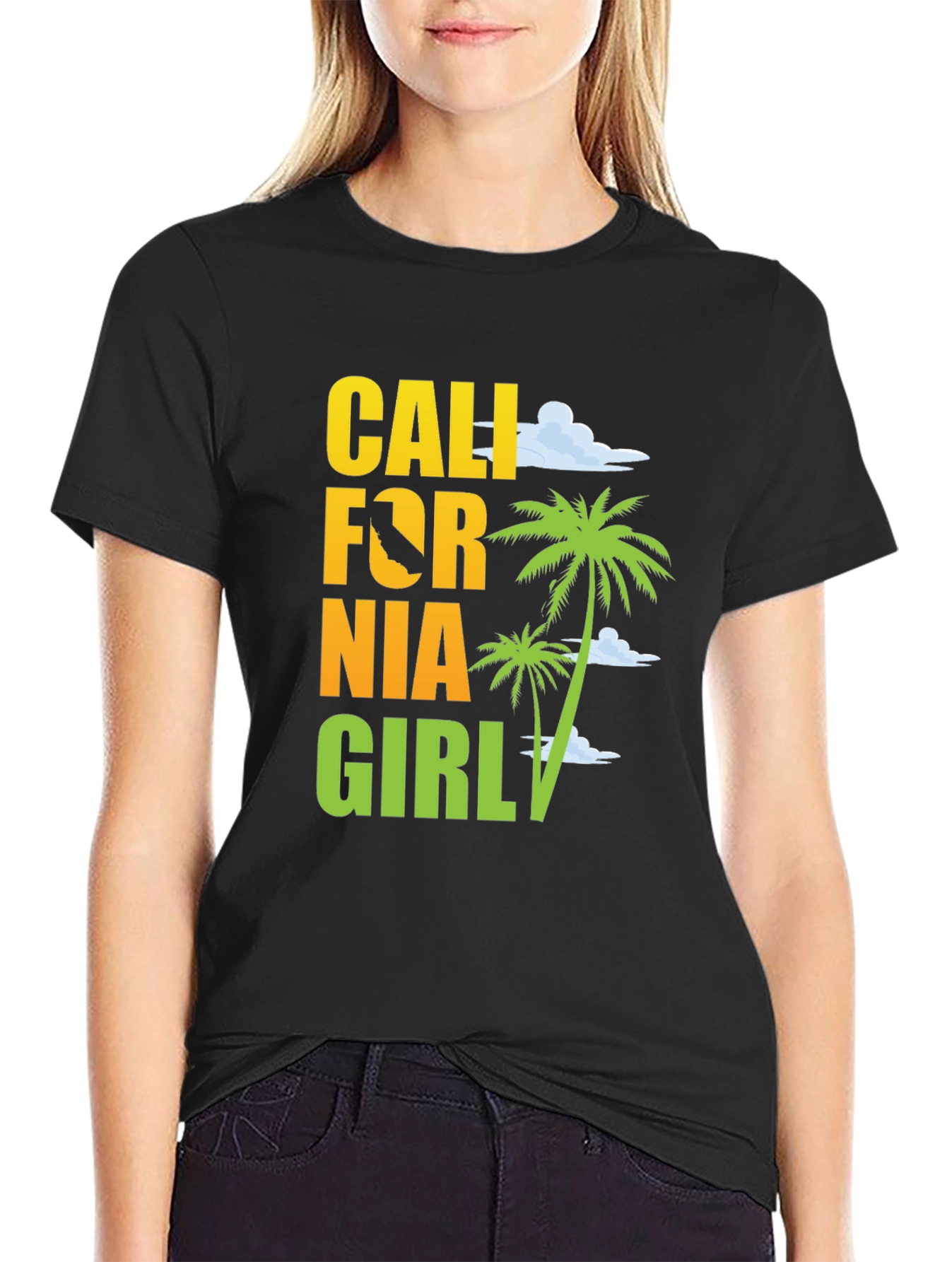 California Girl Graphic Tee - Beach Vibes T-Shirt