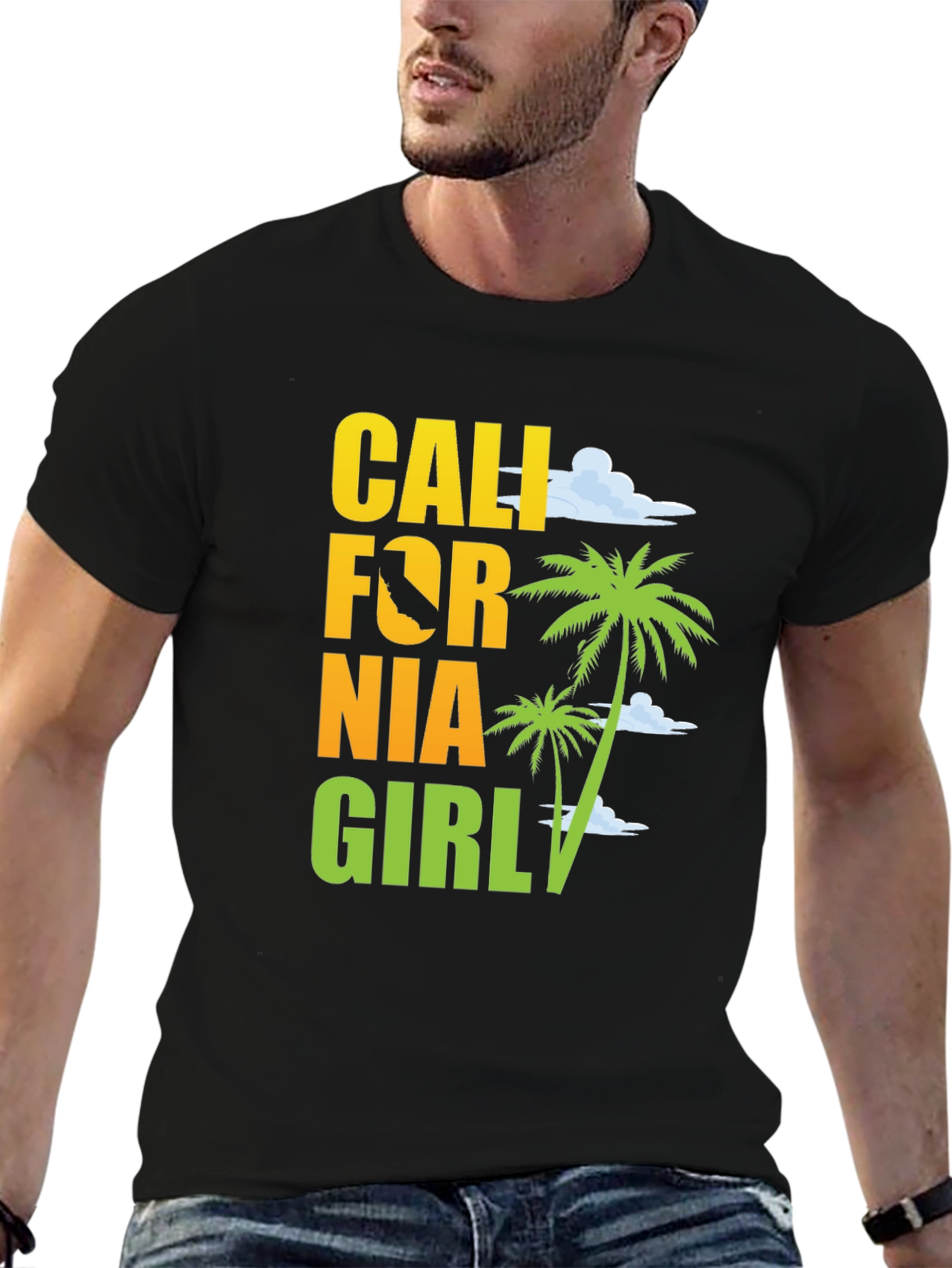California Girl Graphic Tee - Beach Vibes T-Shirt