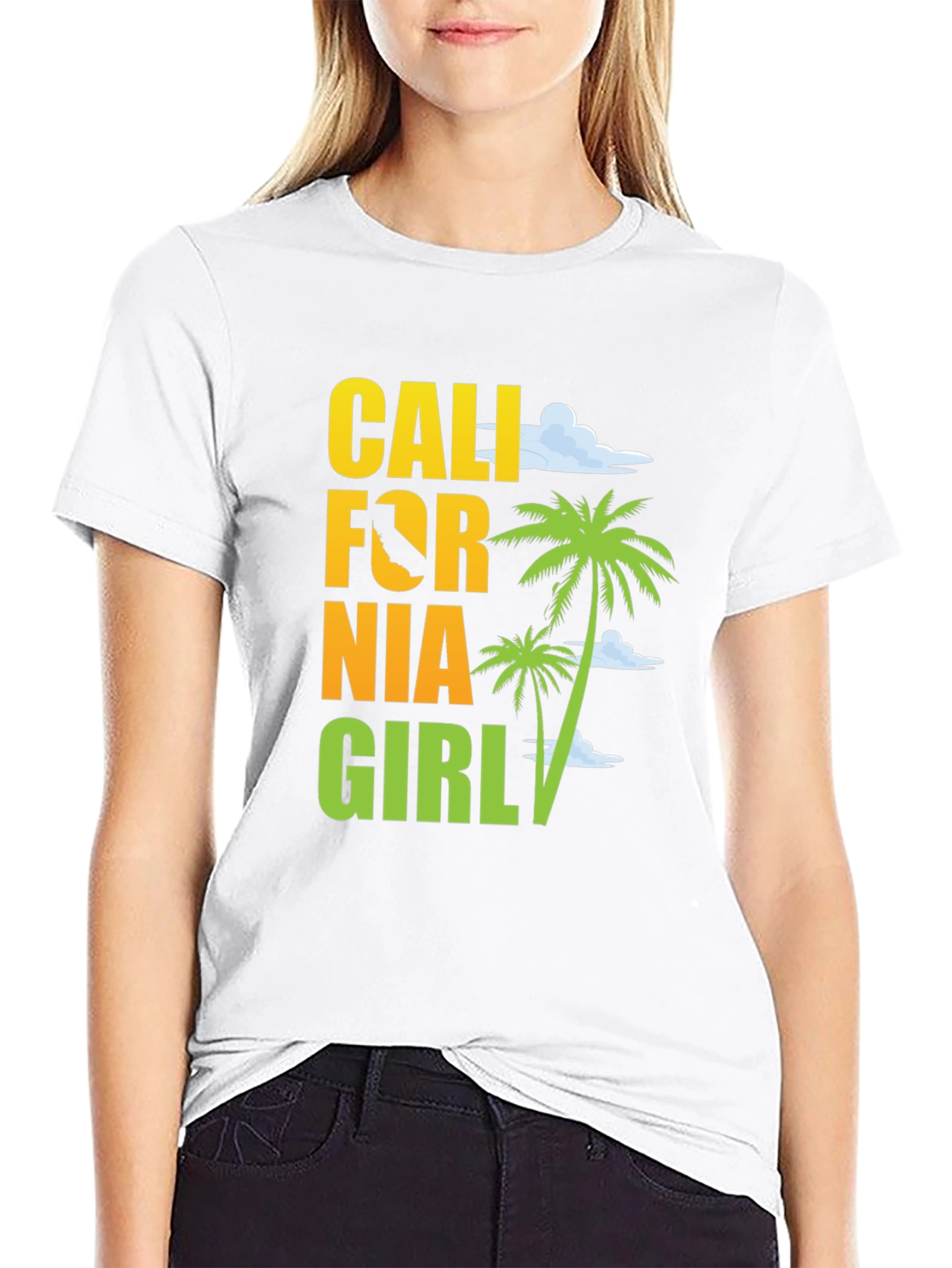 California Girl Graphic Tee - Beach Vibes T-Shirt