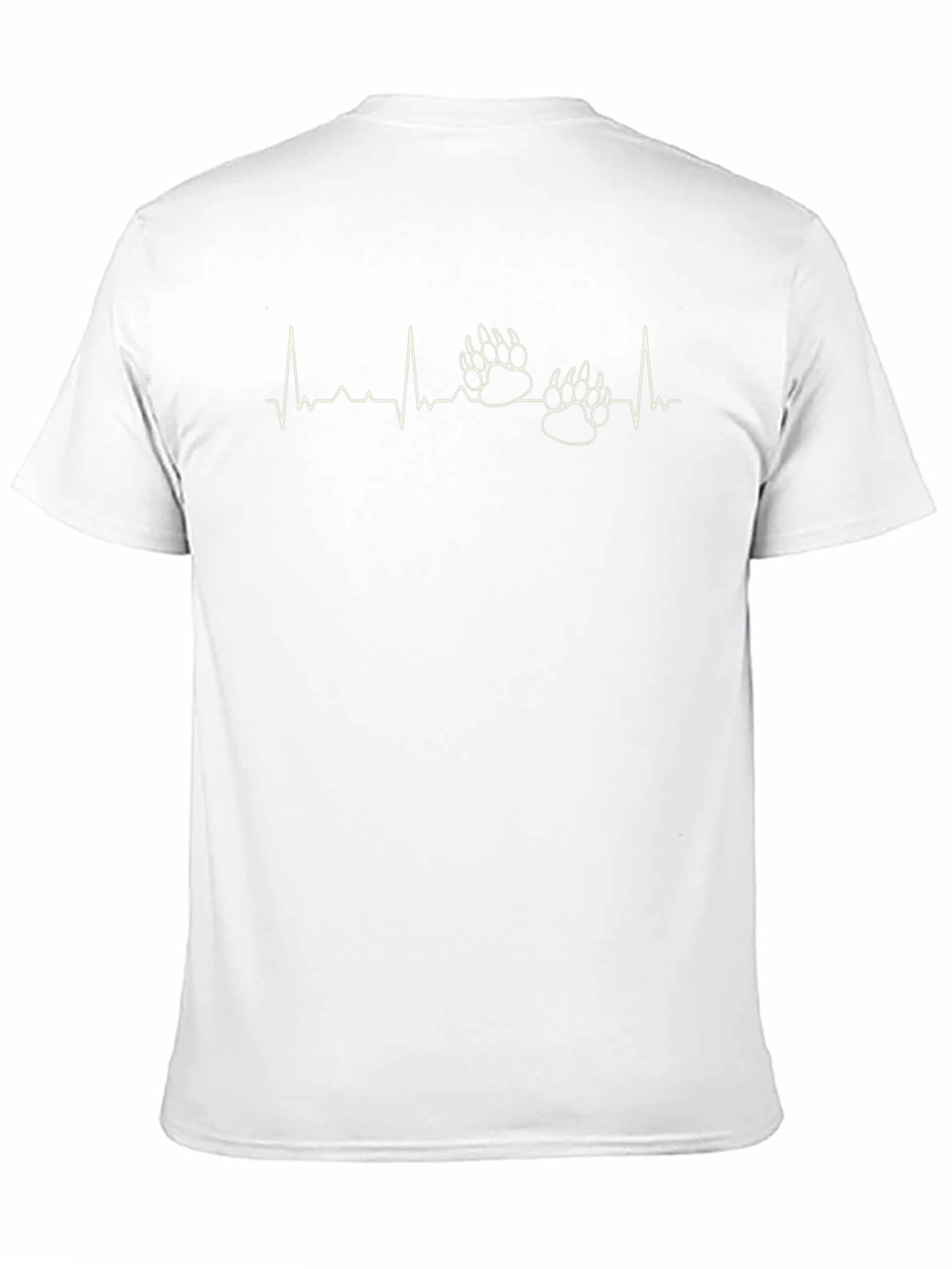 Bear Paw Heartbeat T-Shirt - Black