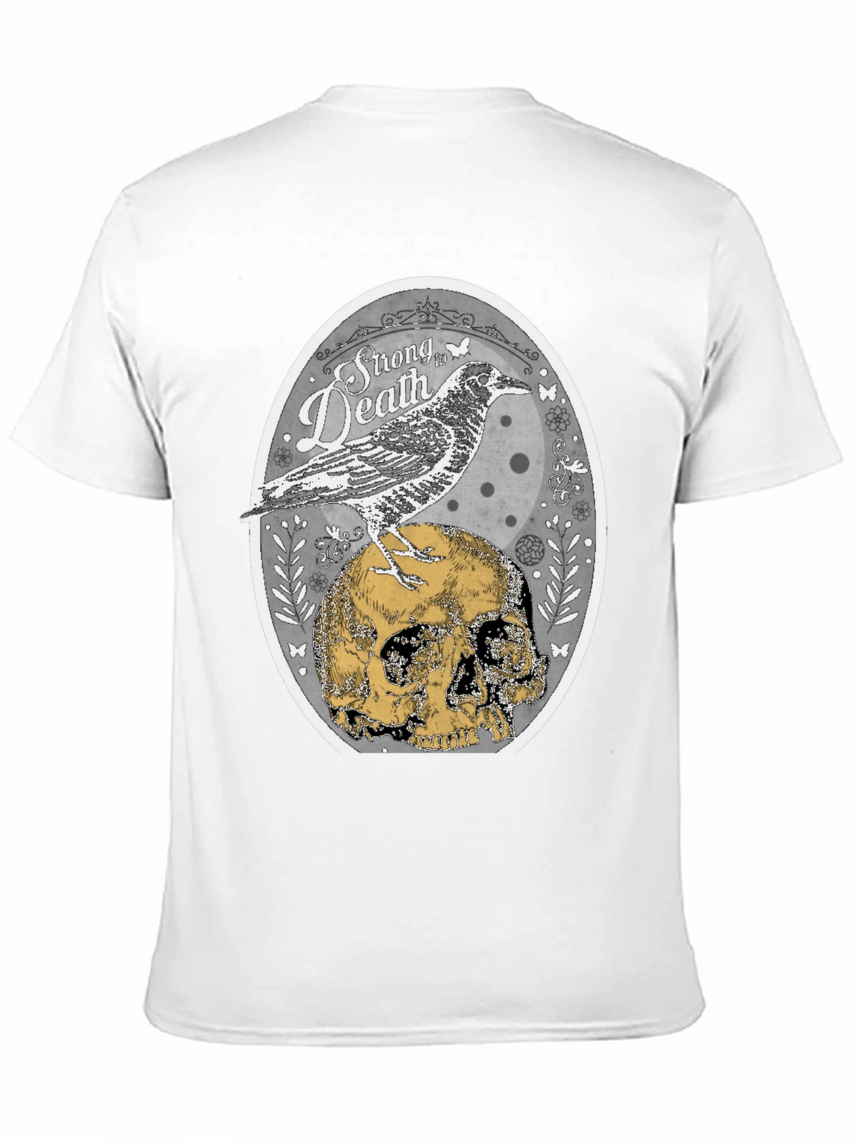 Raven & Skull Graphic T-Shirt - Strong in Death