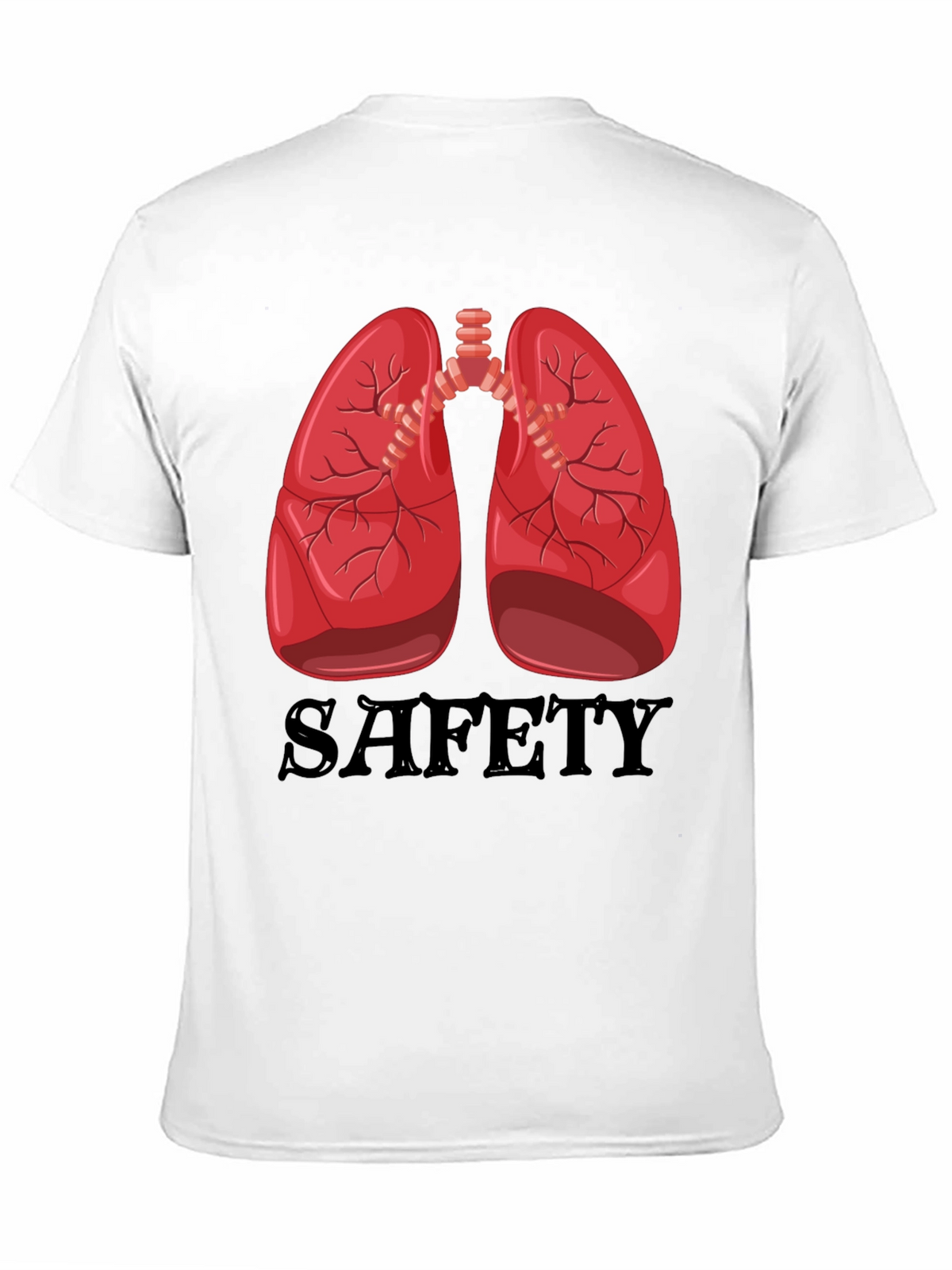 Lungs Safety Graphic Tee - Medical Humor Shirt