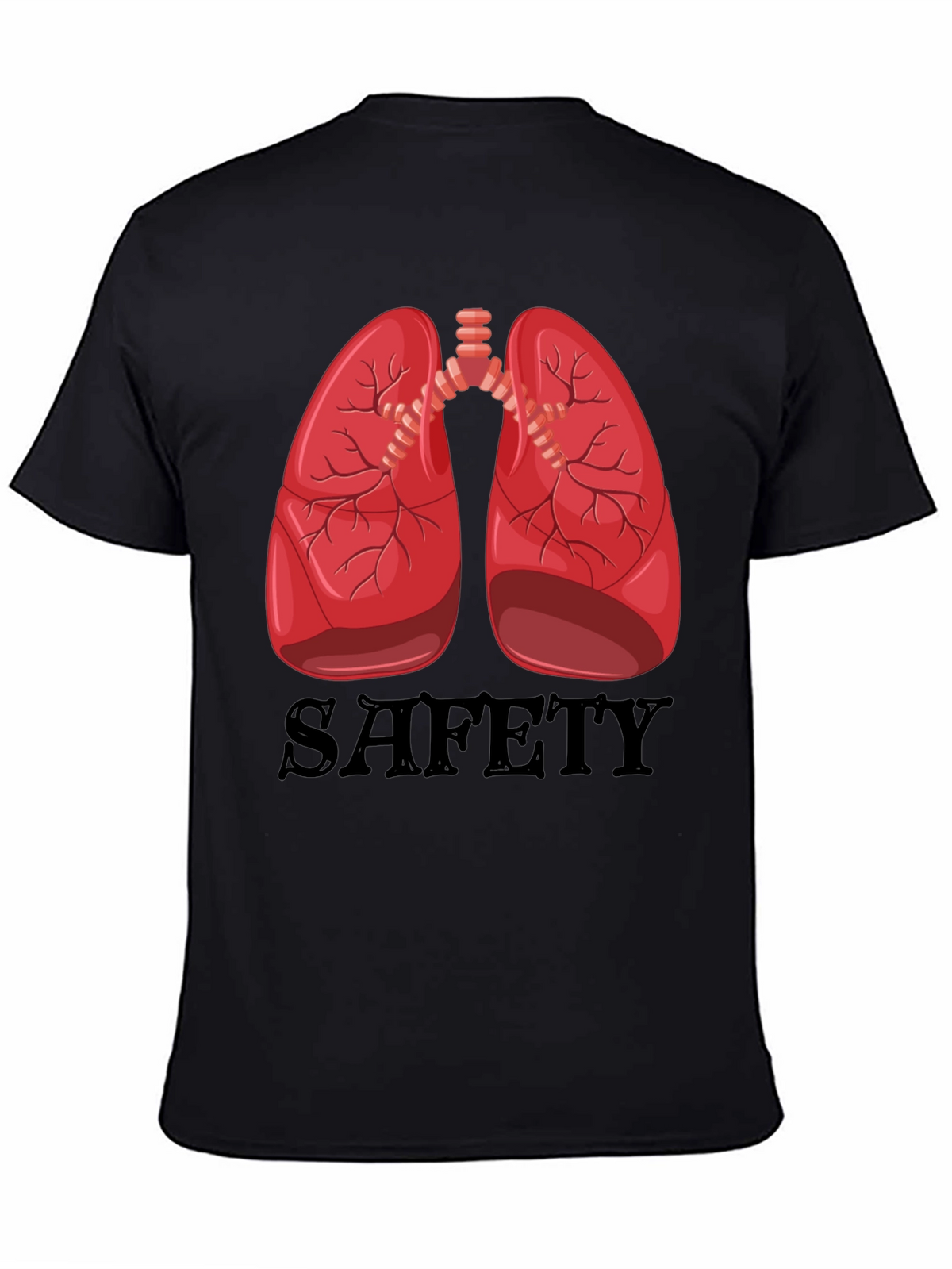 Lungs Safety Graphic Tee - Medical Humor Shirt