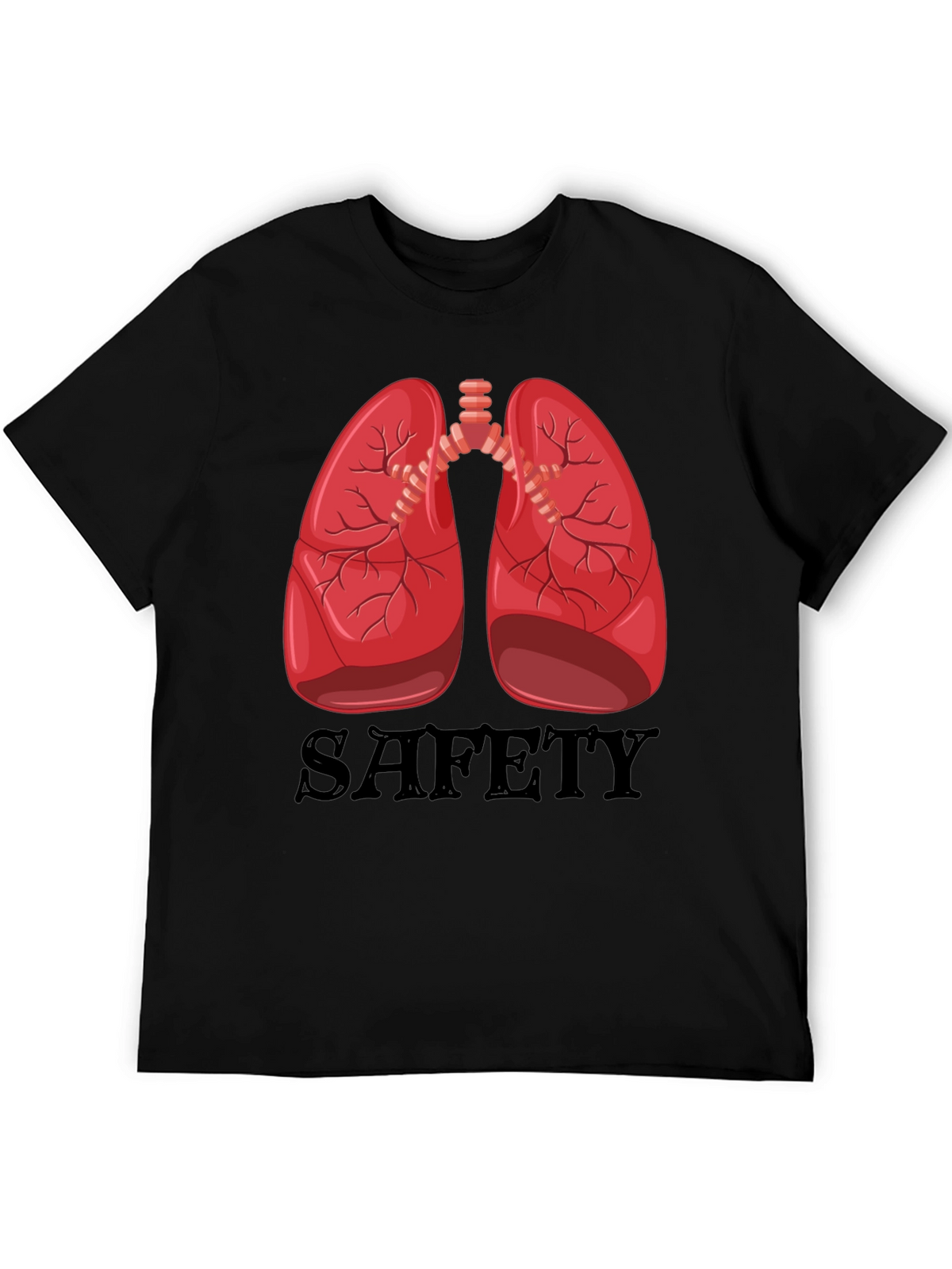 Lungs Safety Graphic Tee - Medical Humor Shirt