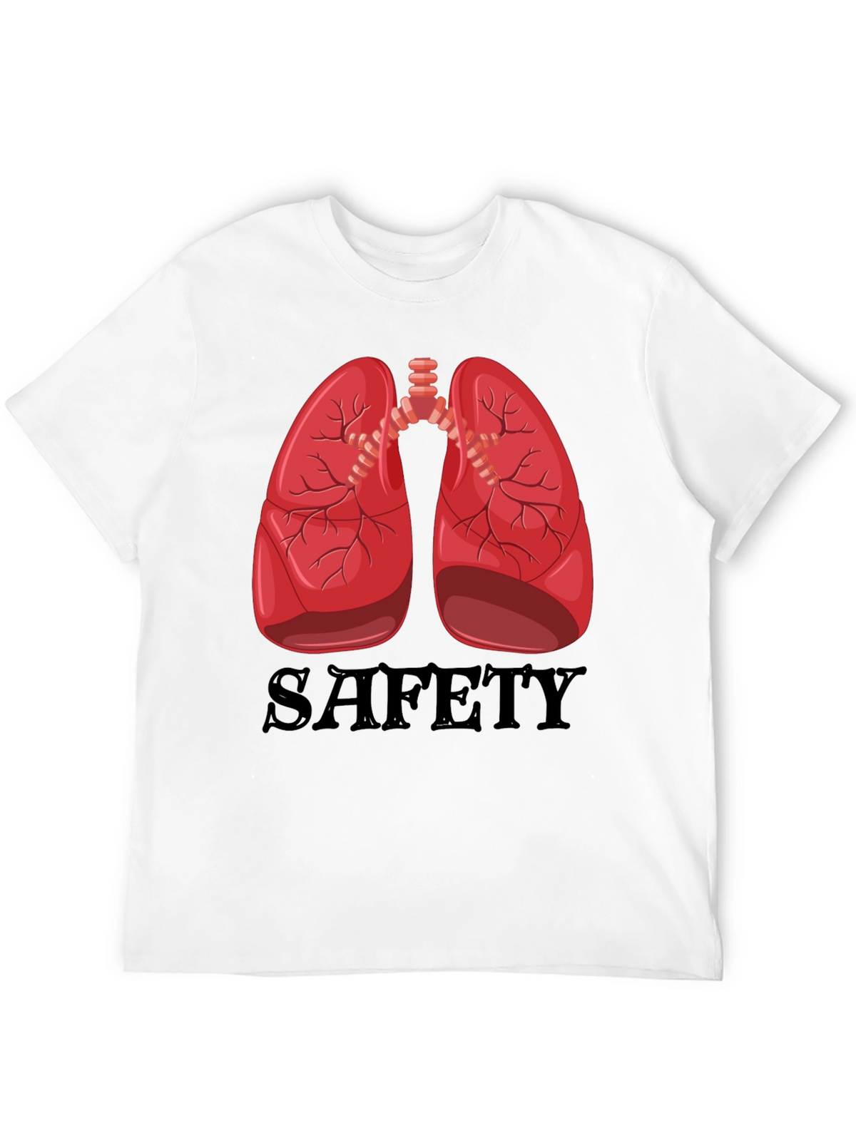 Lungs Safety Graphic Tee - Medical Humor Shirt