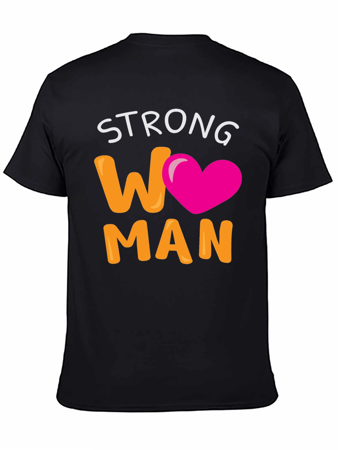 Strong Woman T-Shirt - Black Empowering Design