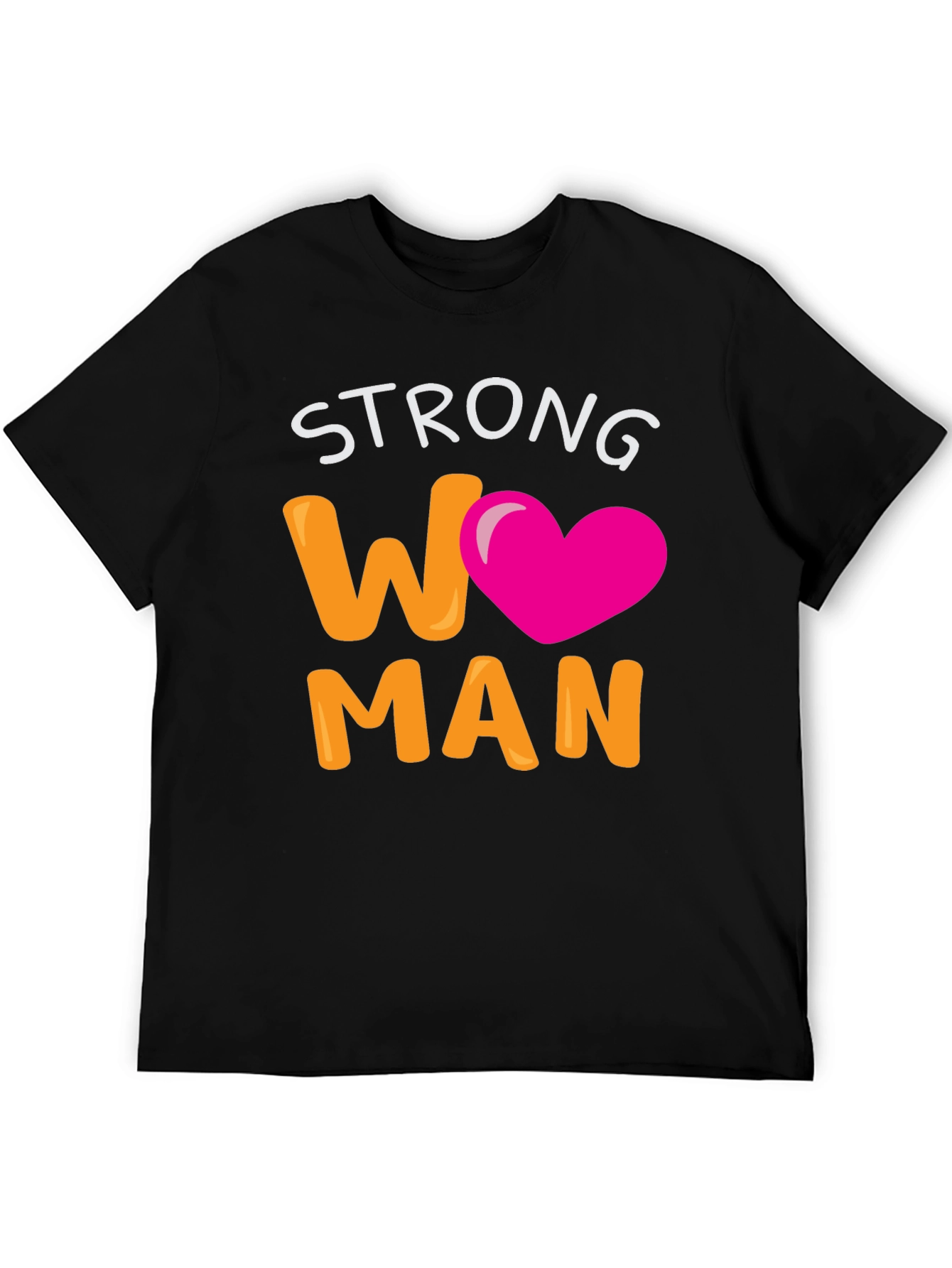 Strong Woman T-Shirt - Black Empowering Design