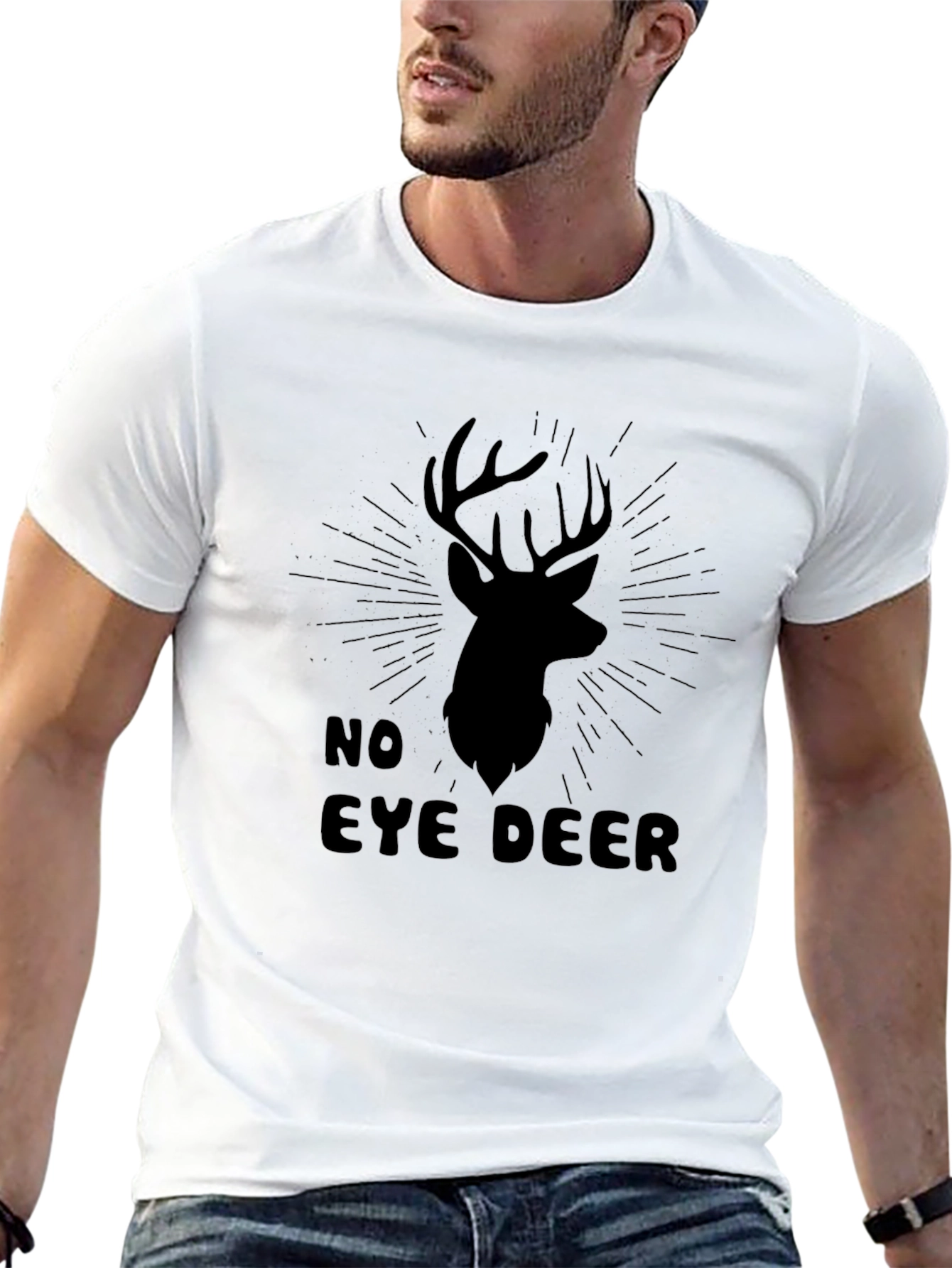 No Eye Deer Funny Graphic Tee