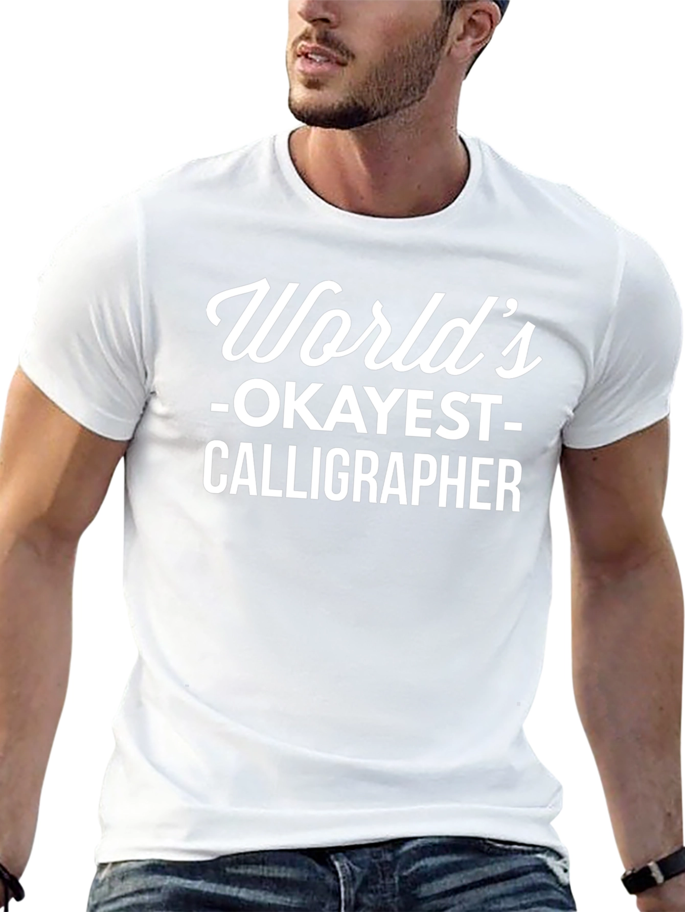Worlds Okayest Calligrapher Graphic T-Shirt