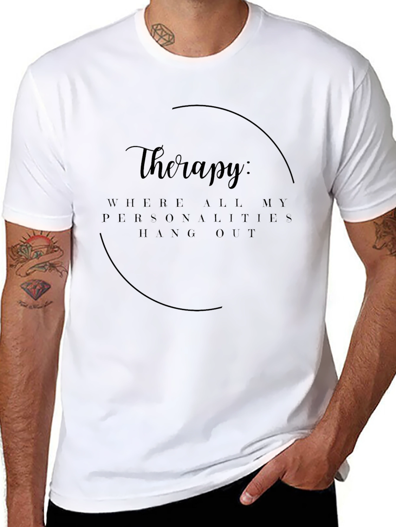 Therapy: Where Personalities Hang Out Graphic T-Shirt