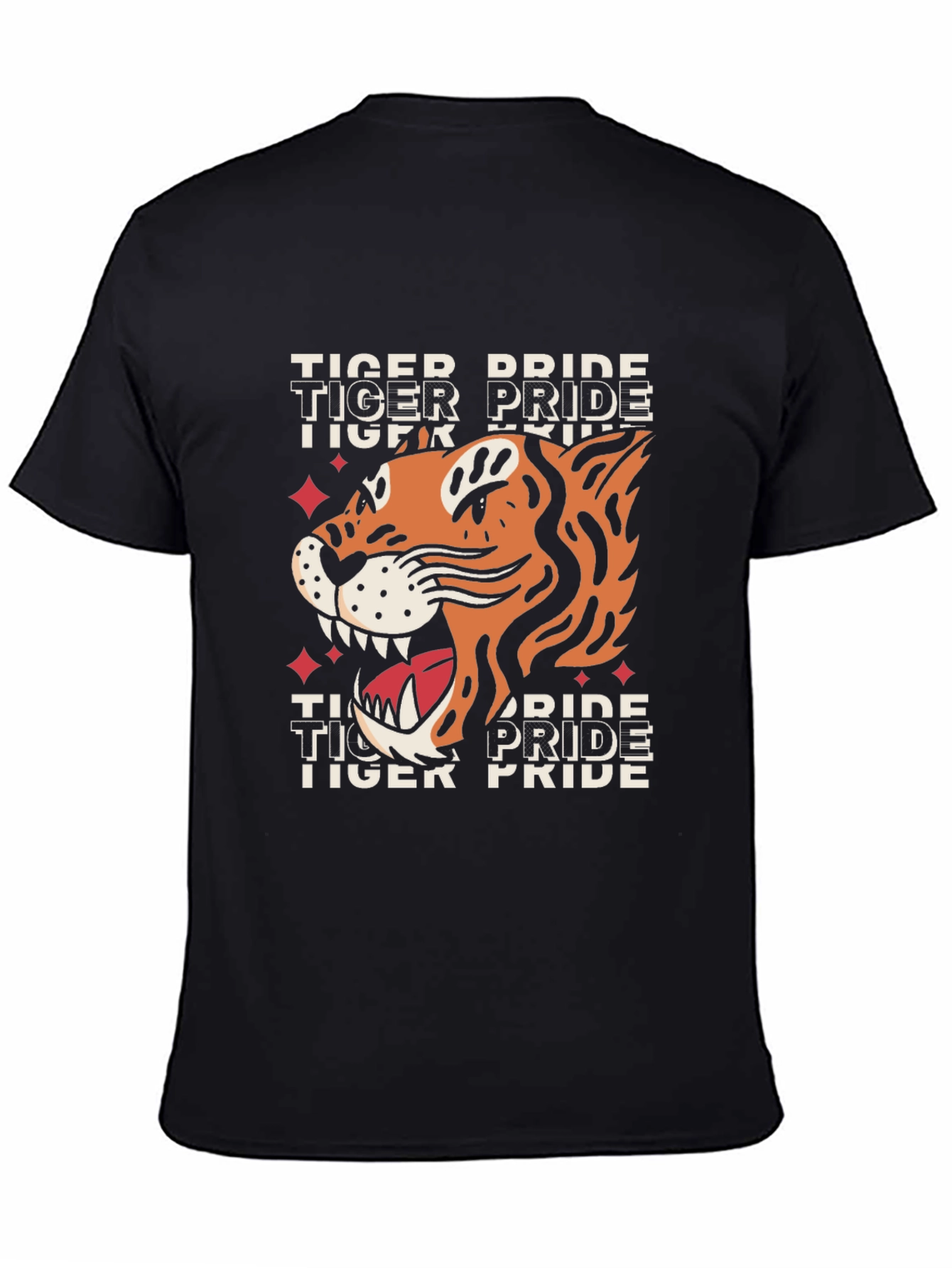Tiger Pride Graphic Tee - Bold Animal Print