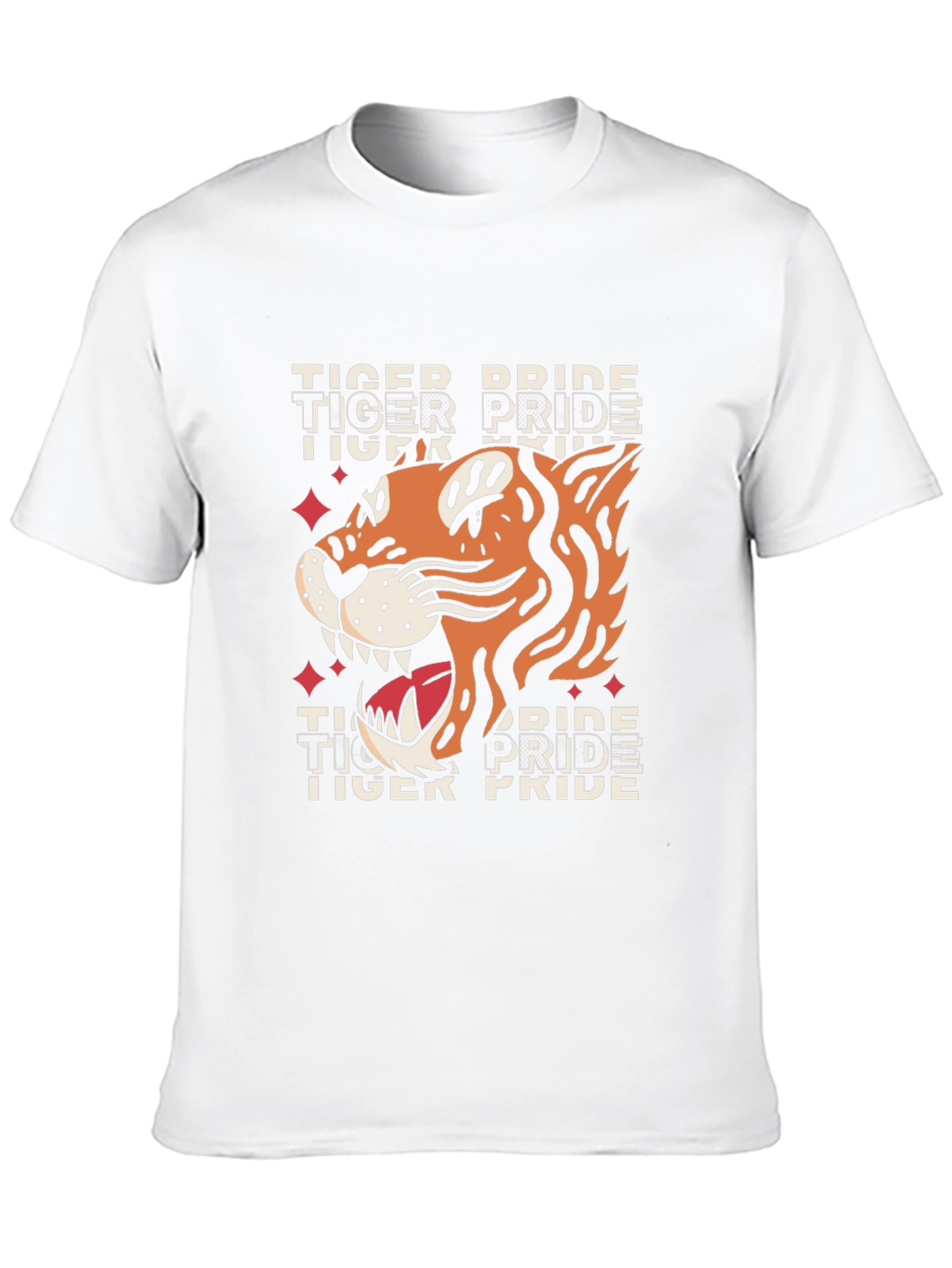 Tiger Pride Graphic Tee - Bold Animal Print