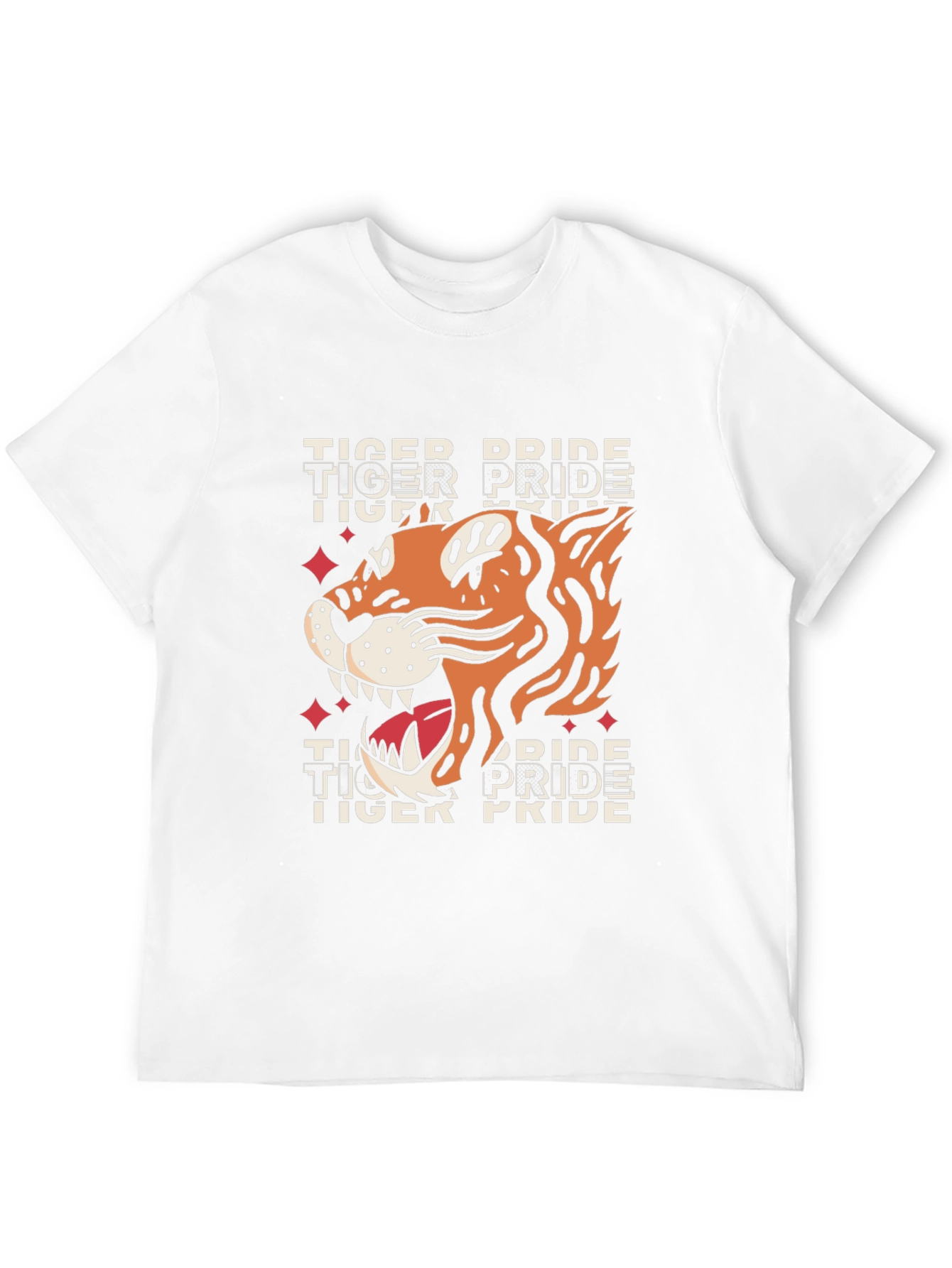 Tiger Pride Graphic Tee - Bold Animal Print