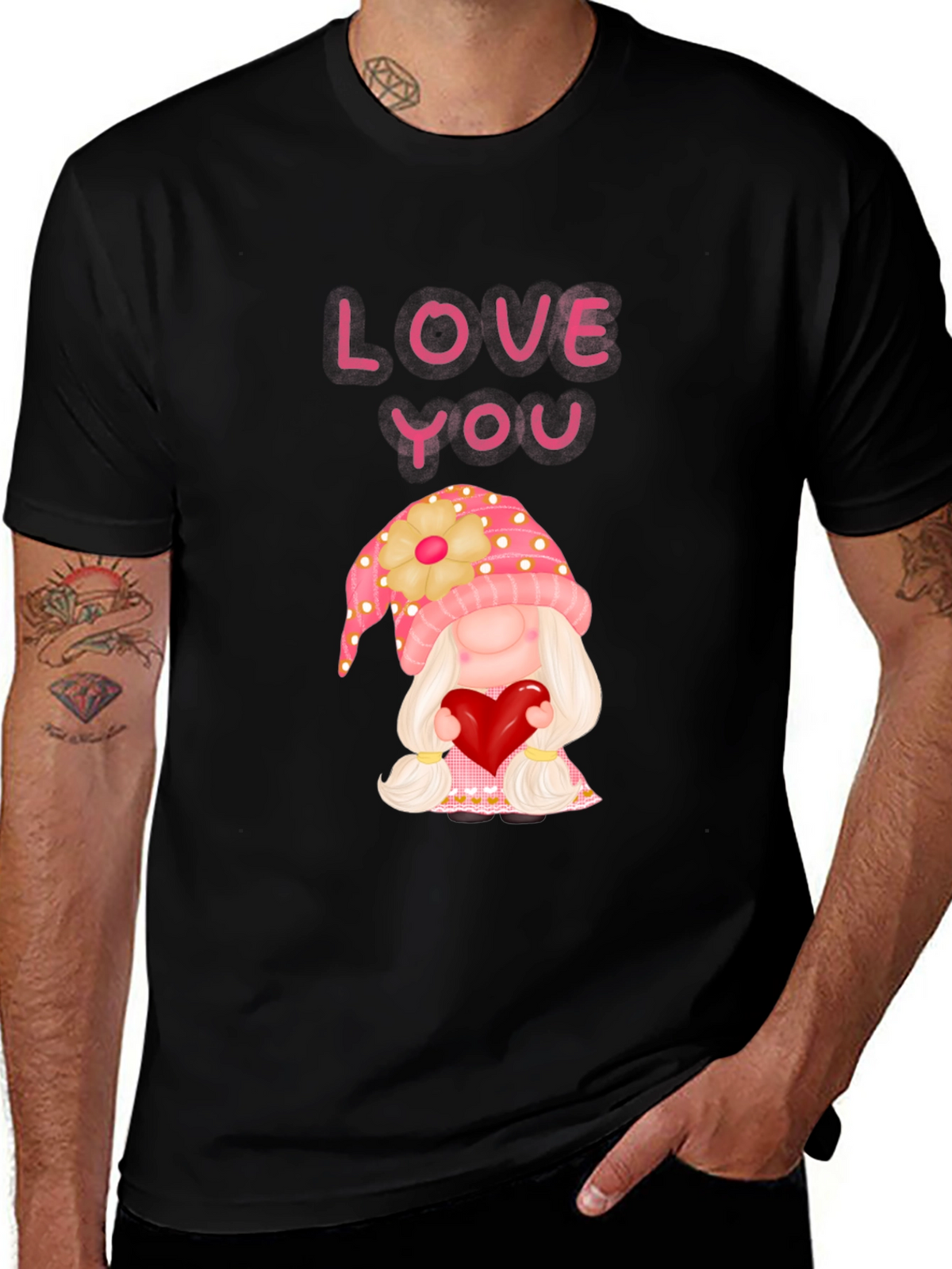 Love You Gnome Graphic Tee
