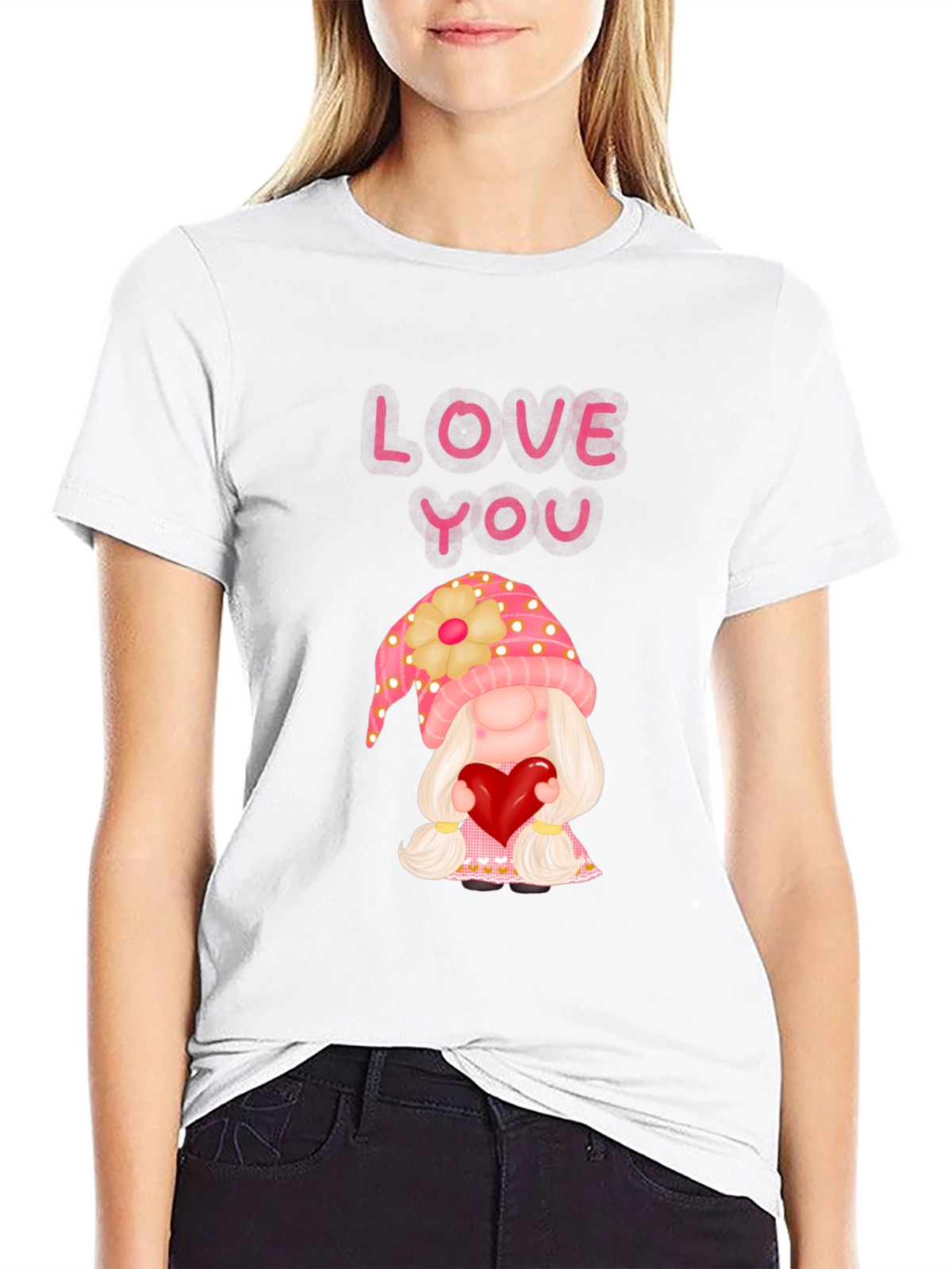 Love You Gnome Graphic Tee