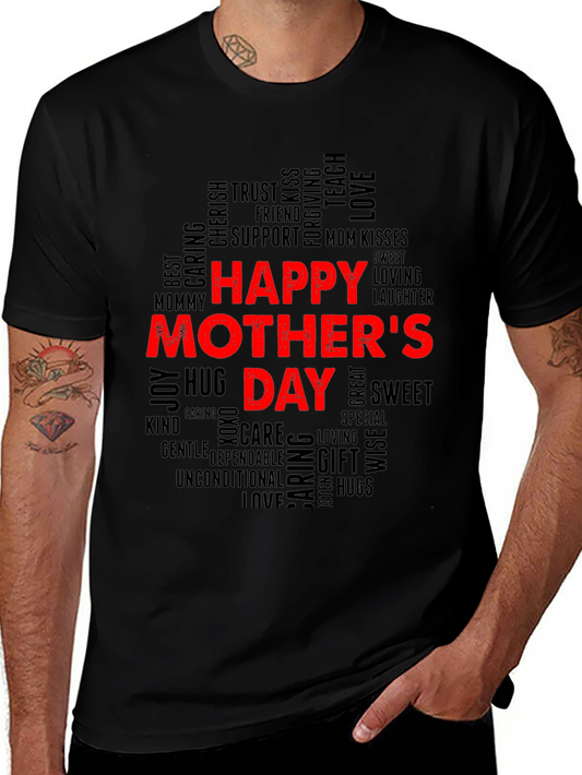 Happy Mothers Day Word Art T-Shirt