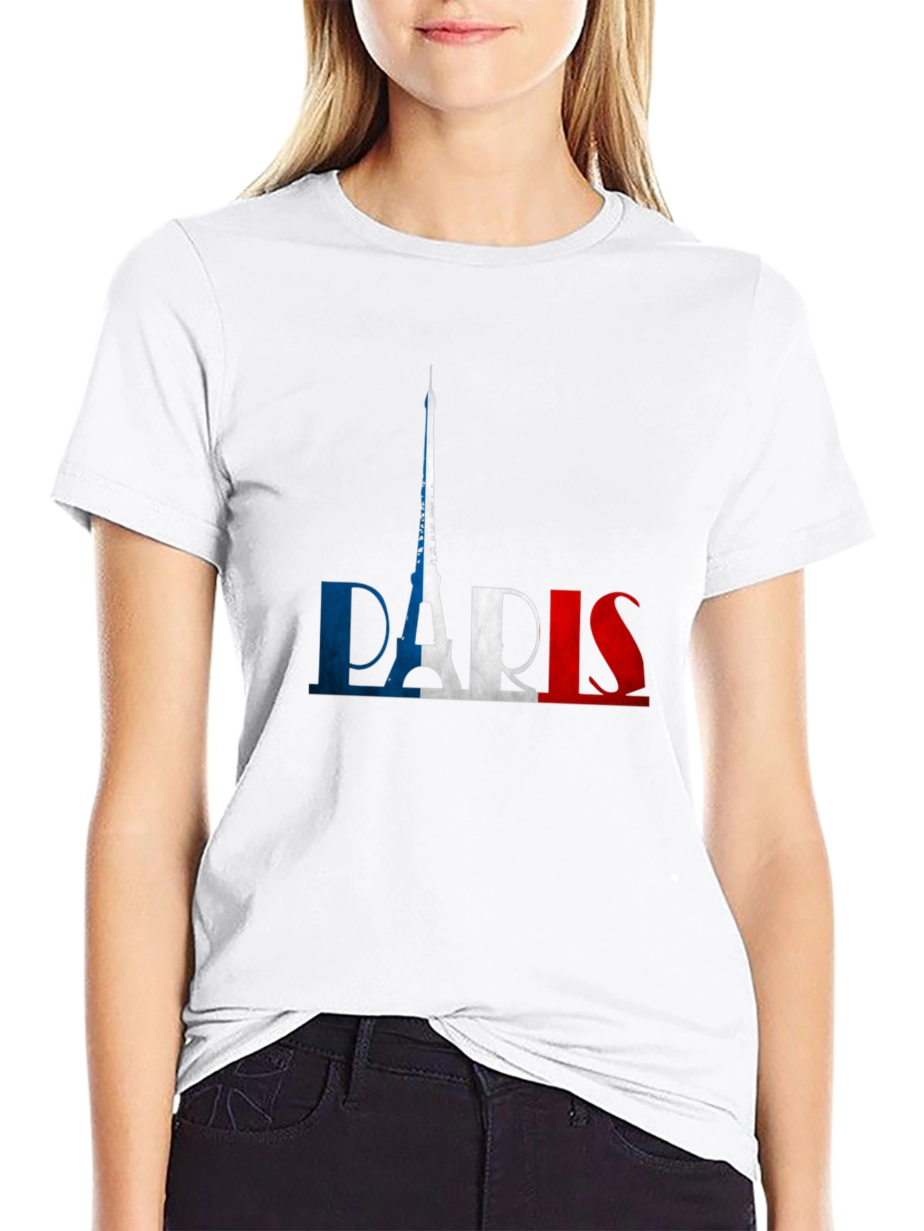 Paris France Flag Graphic Tee - Soft Cotton T-Shirt