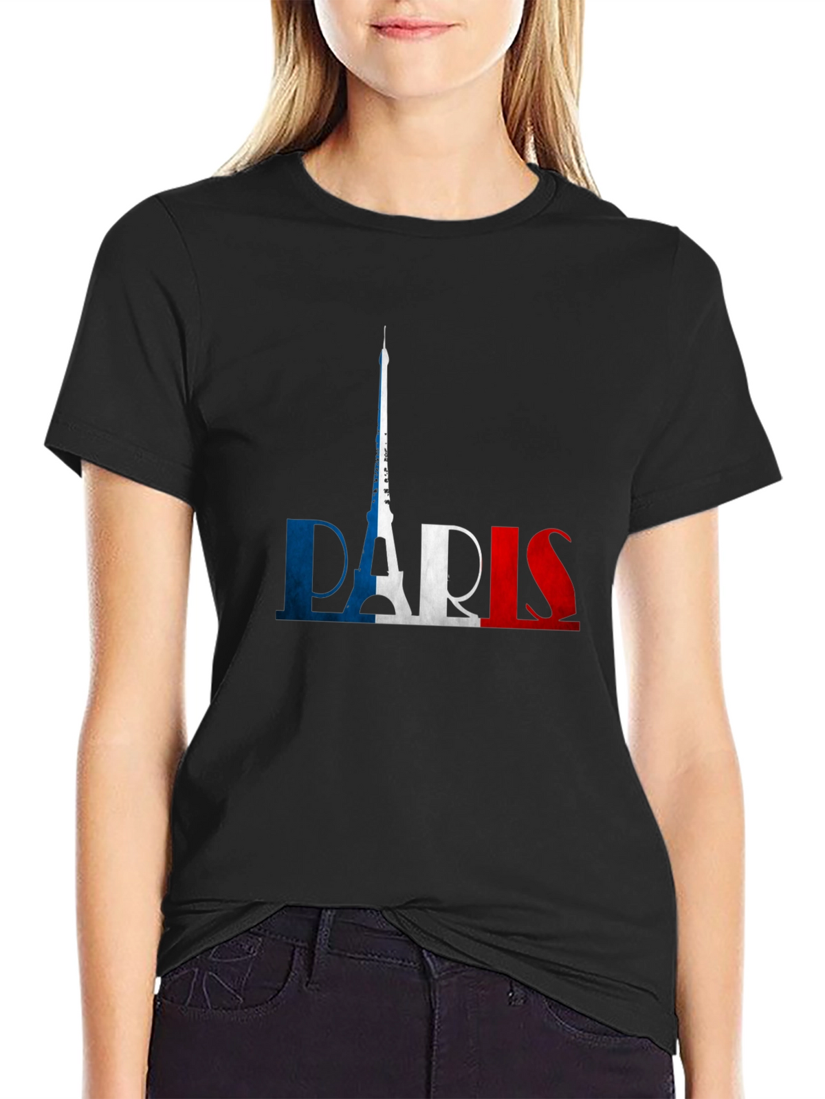 Paris France Flag Graphic Tee - Soft Cotton T-Shirt