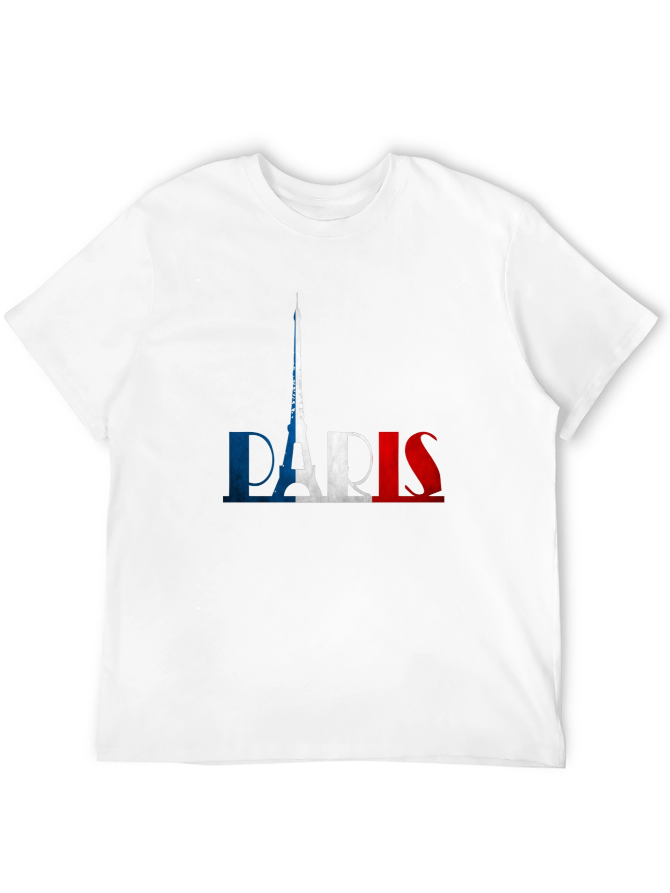 Paris France Flag Graphic Tee - Soft Cotton T-Shirt
