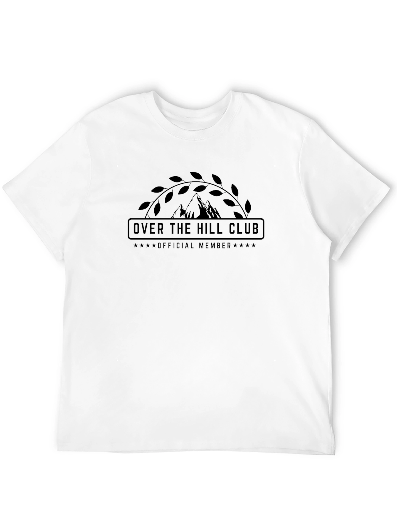 Over The Hill Club Official Member Black Tee