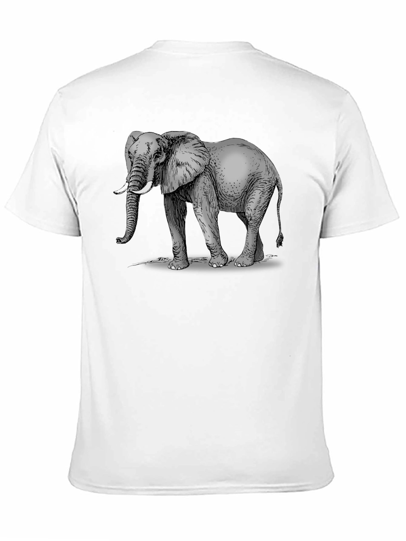 Elephant Graphic Black T-Shirt