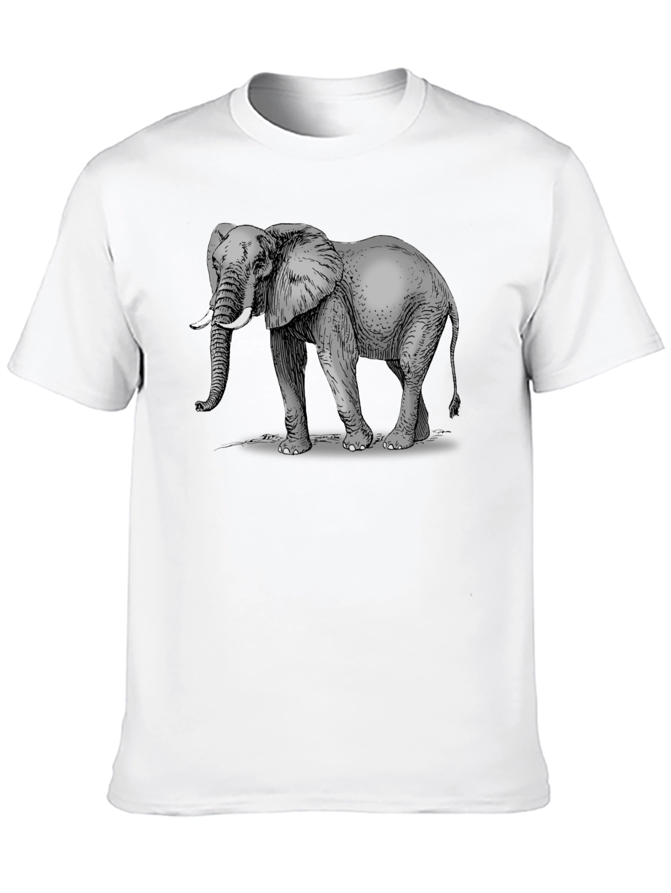 Elephant Graphic Black T-Shirt