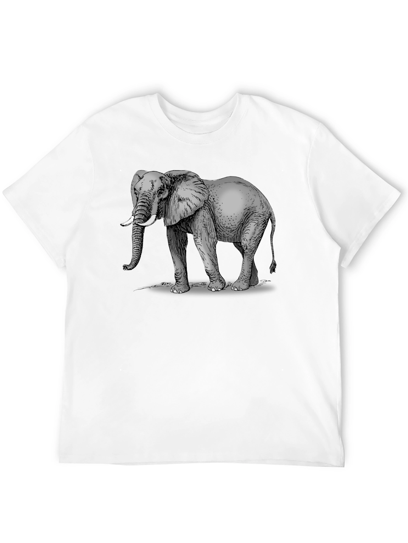 Elephant Graphic Black T-Shirt