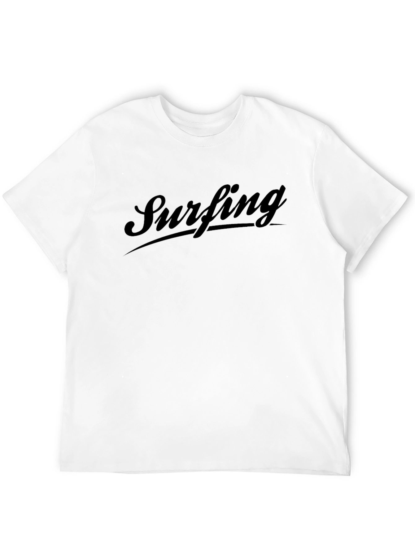 Surfing Graphic Black T-Shirt