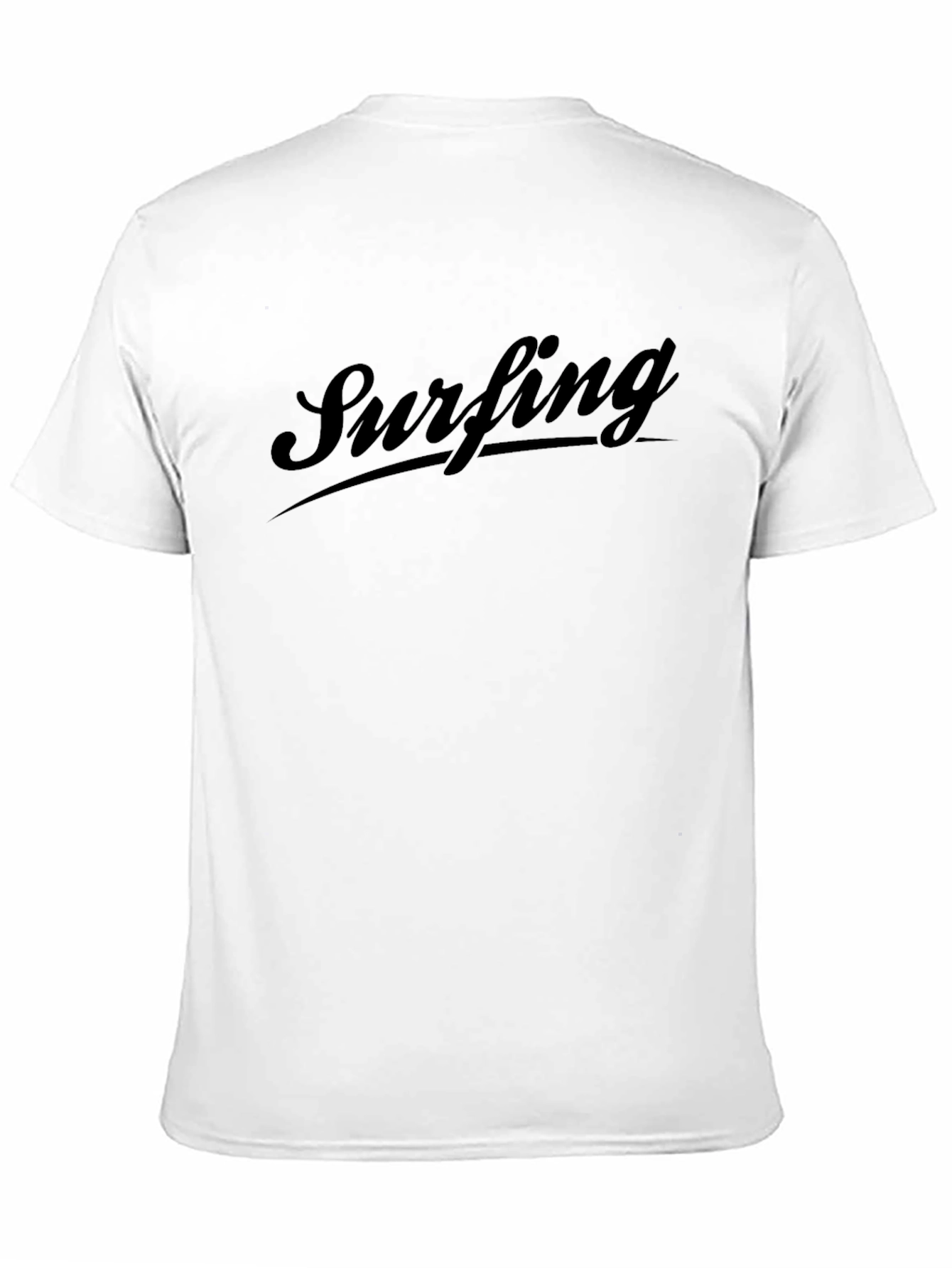 Surfing Graphic Black T-Shirt