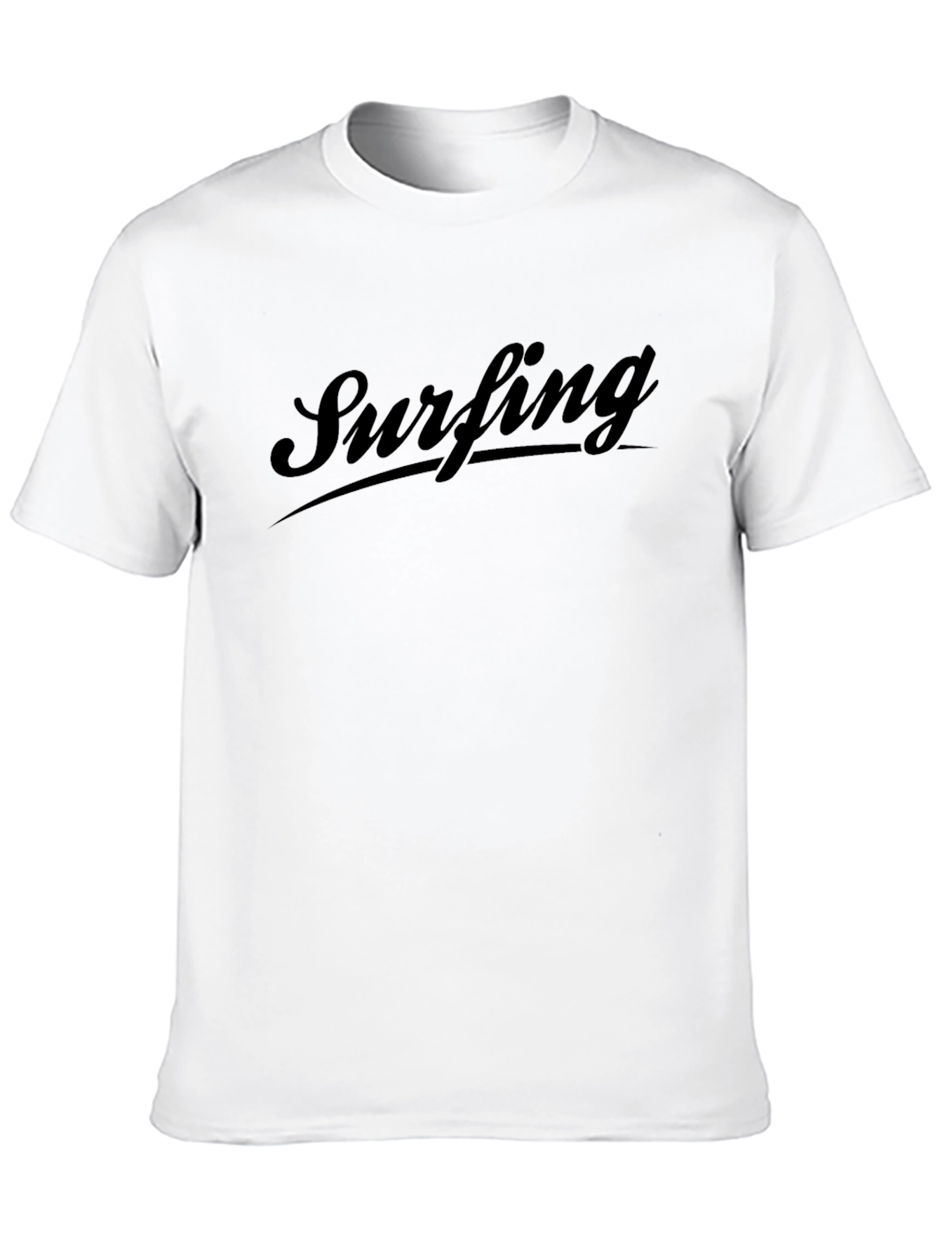 Surfing Graphic Black T-Shirt