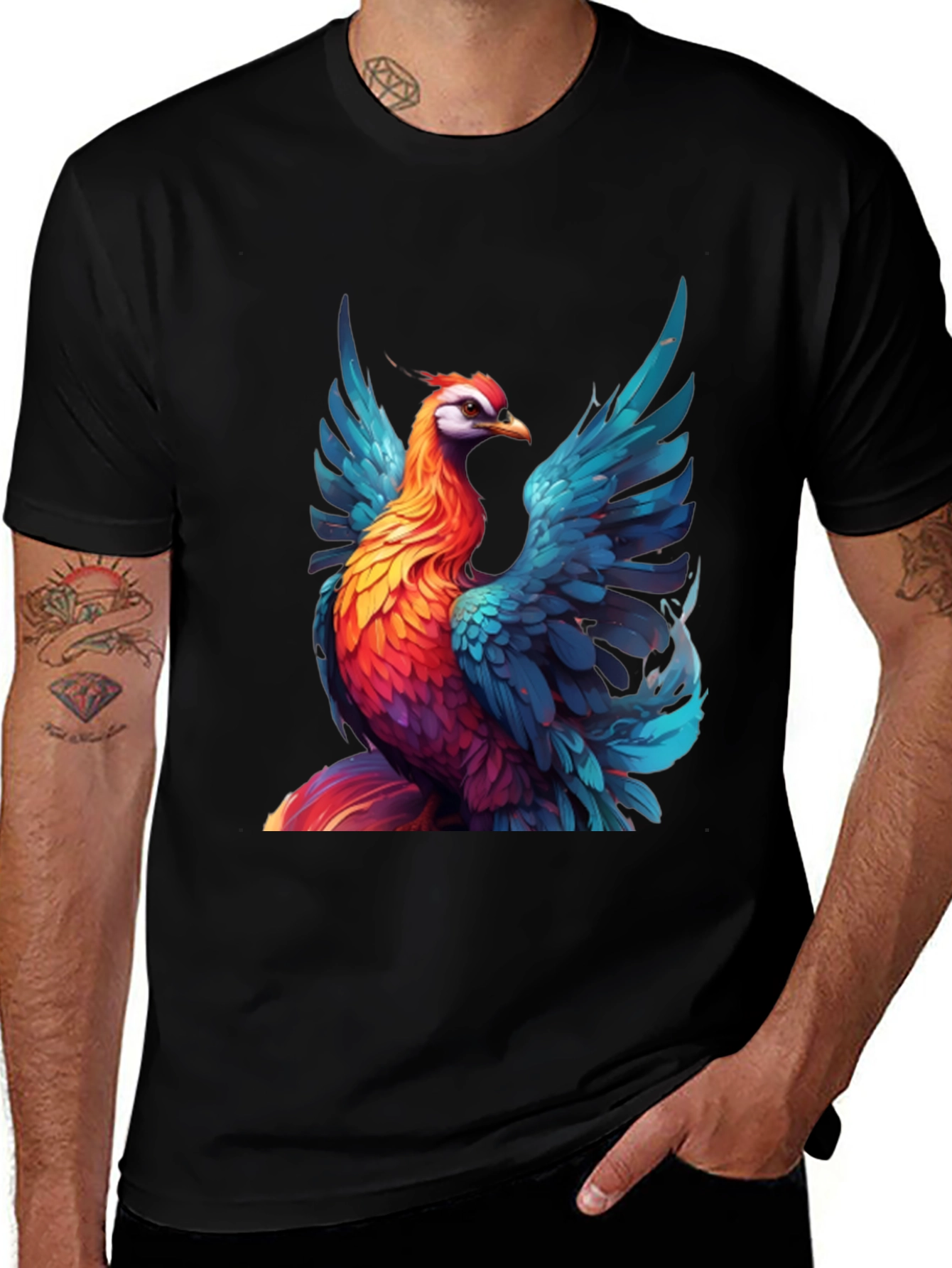 Vivid Phoenix Graphic T-Shirt - Bold Style