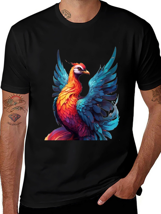 Vivid Phoenix Graphic T-Shirt - Bold Style