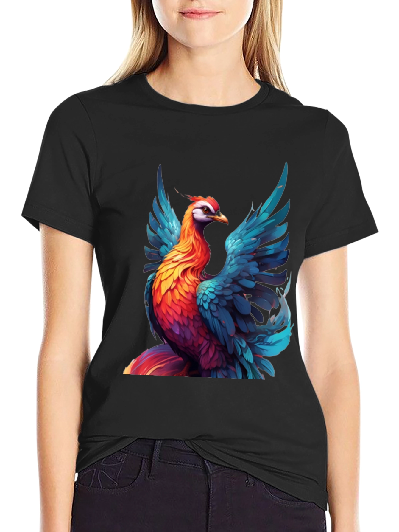 Vivid Phoenix Graphic T-Shirt - Bold Style